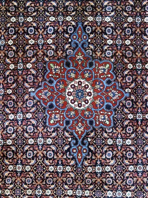 27003421e - Bidjar fein alt, Persien, Mitte 20.Jhd, Korkwolle auf Baumwolle, ca. 330 x 222 cm, EHZ: ...