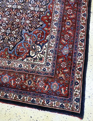 27003421g - Bidjar fein alt, Persien, Mitte 20.Jhd, Korkwolle auf Baumwolle, ca. 330 x 222 cm, EHZ: ...