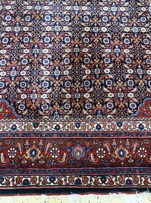 27003421h - Bidjar fein alt, Persien, Mitte 20.Jhd, Korkwolle auf Baumwolle, ca. 330 x 222 cm, EHZ: ...