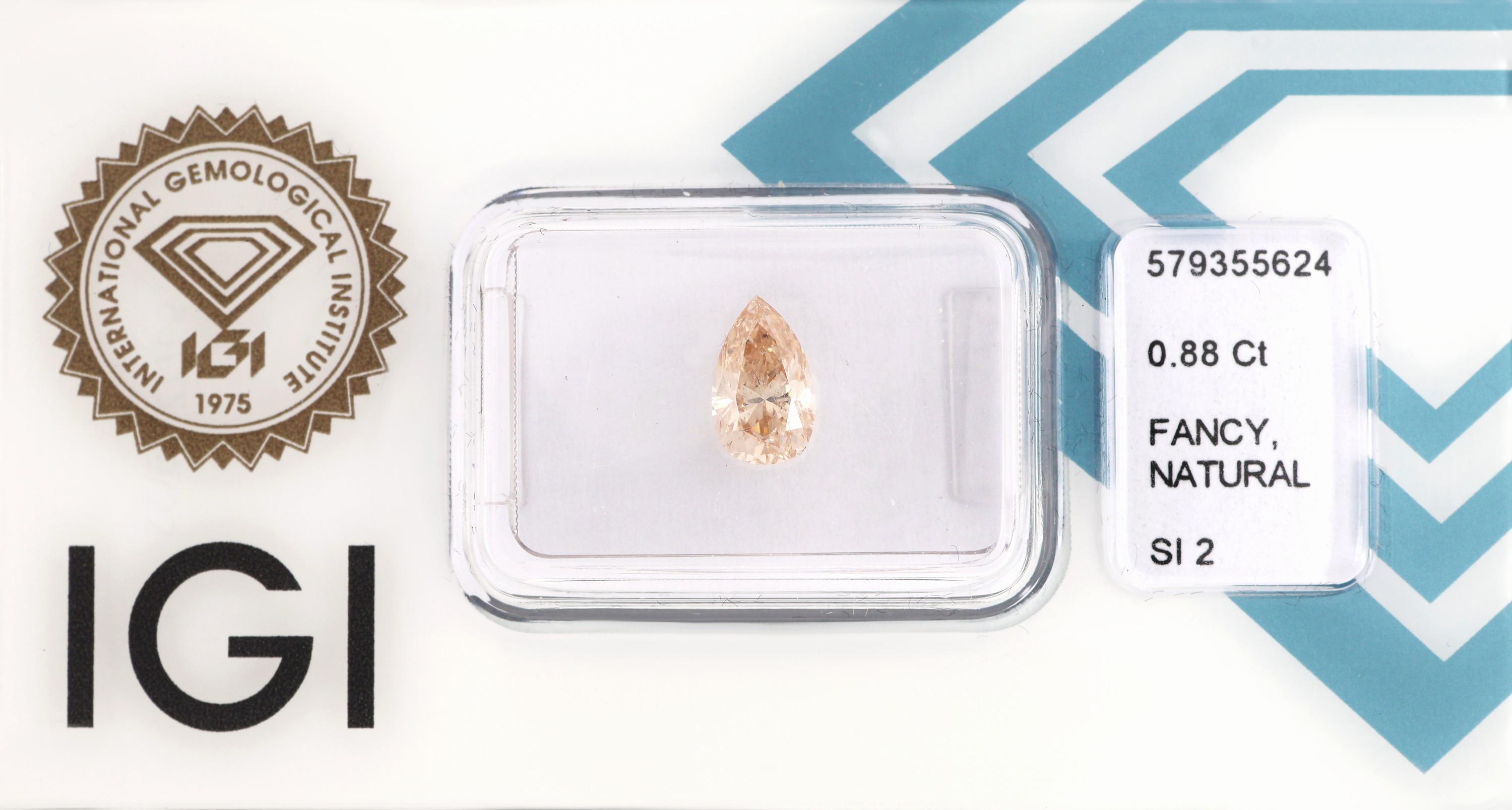 Image 27003534 - Loser Diamant-Tropfen 0.88 ct natural fancy light yellowish brown/si2, verschweißt, ...