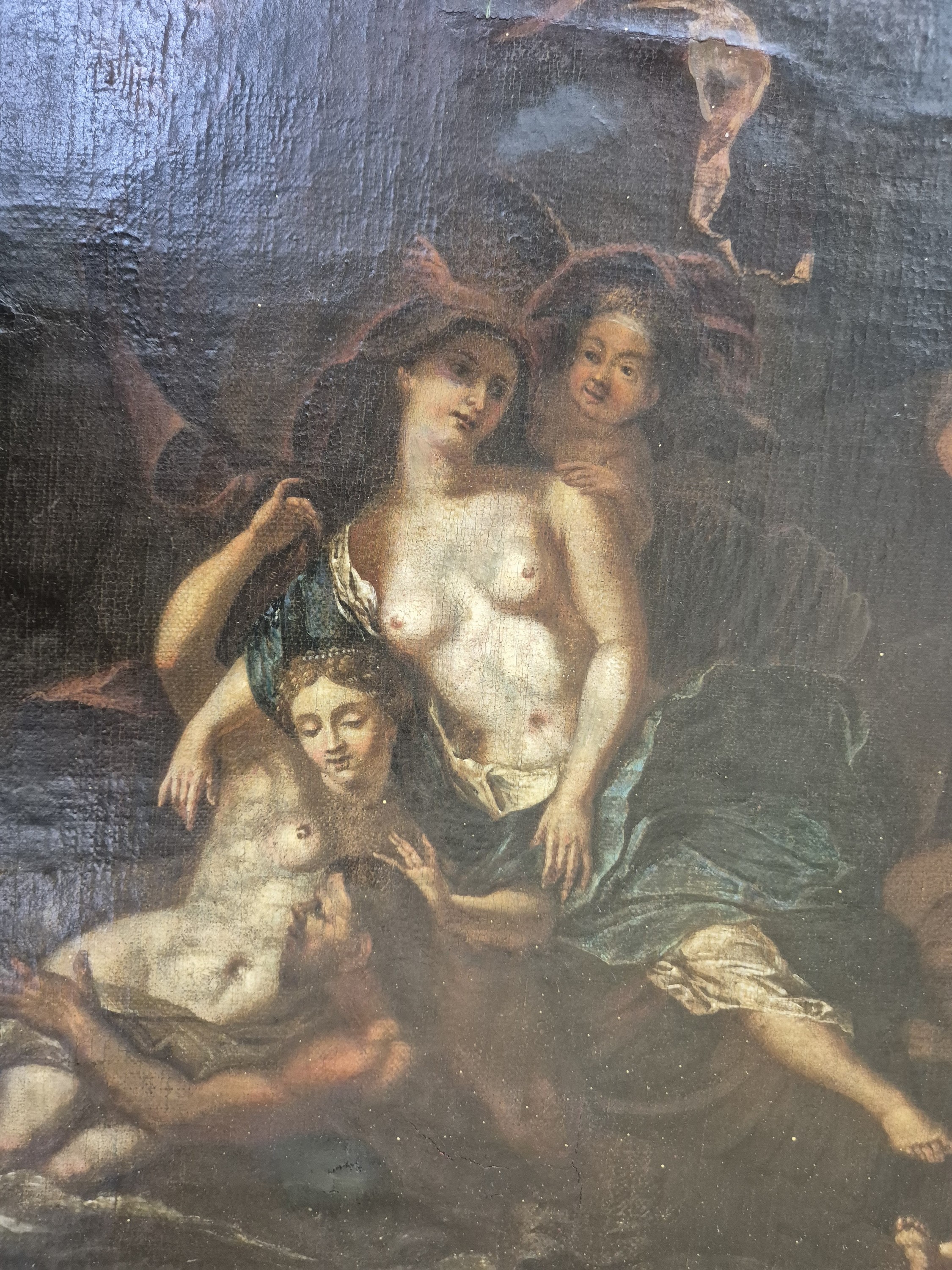 Detail c: Niederländischer Künstler des 17. Jh., wohl Umkreis des Adriaen van Nieulandt (1587 Antwerpen-1658 Amsterdam), Der Triumph der Meeresgöttin ...