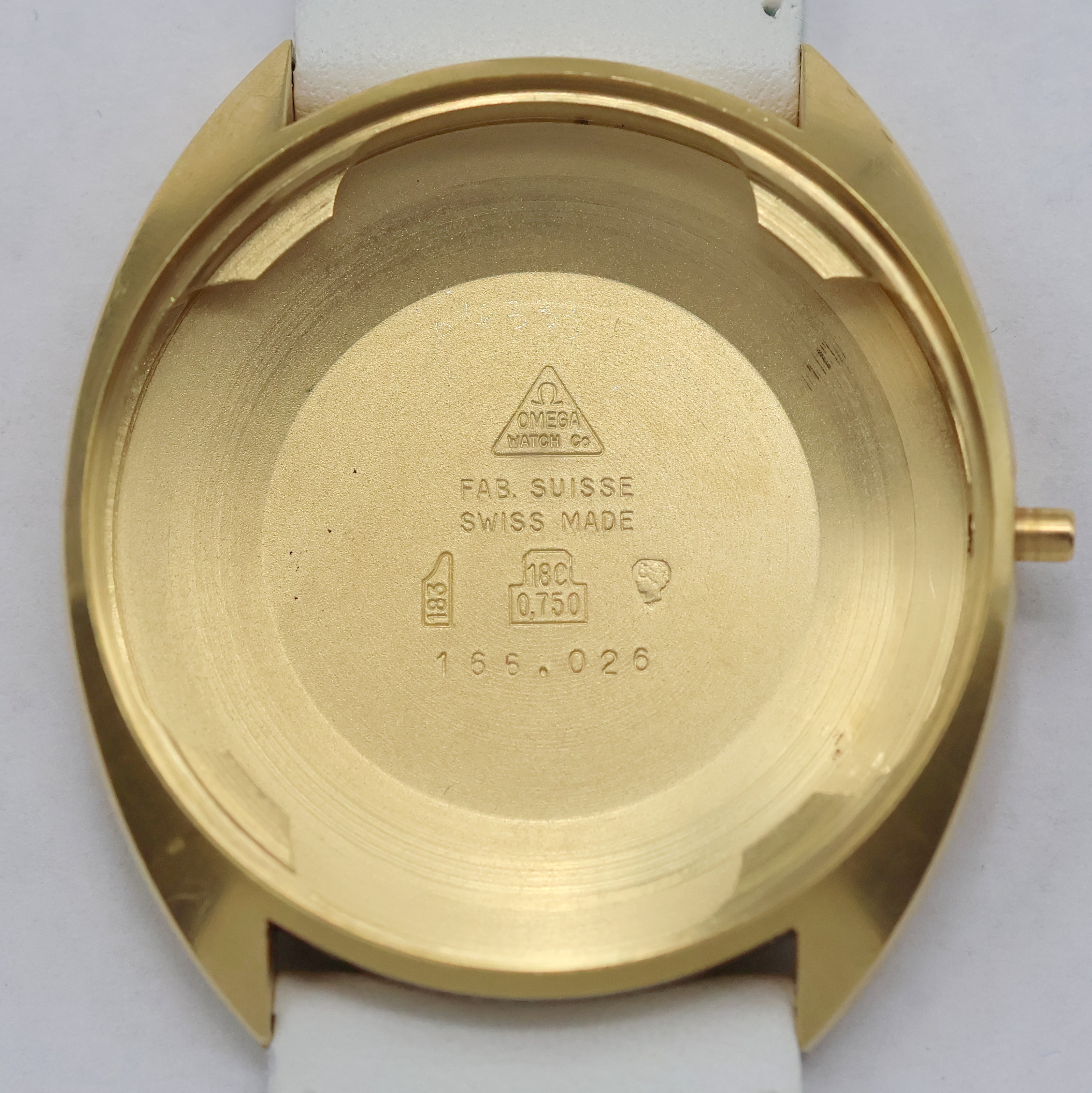 Detail h: OMEGA Herrenarmbanduhr Seamaster Cosmic in GG 750/000, Schweiz um 1968, Automatik, Einschalengeh., gold. Fadenkreuz-Zifferbl. m. 3 aufges. Indizes ...