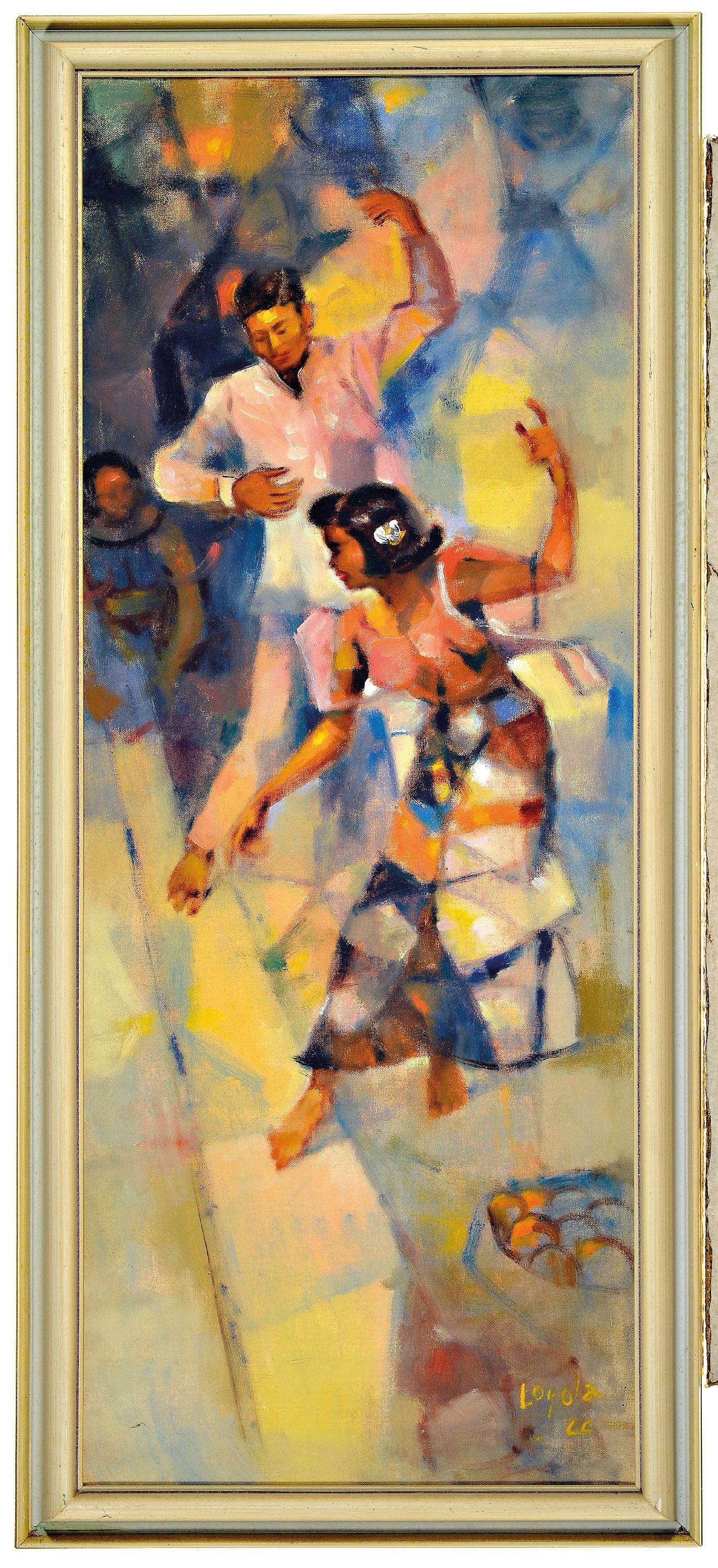 Image 27004056 - Loyola, zeitgen. Künstler von den Philippinen,Tanzendes Paar, Öl/Lwd, re. u. sign. und ...