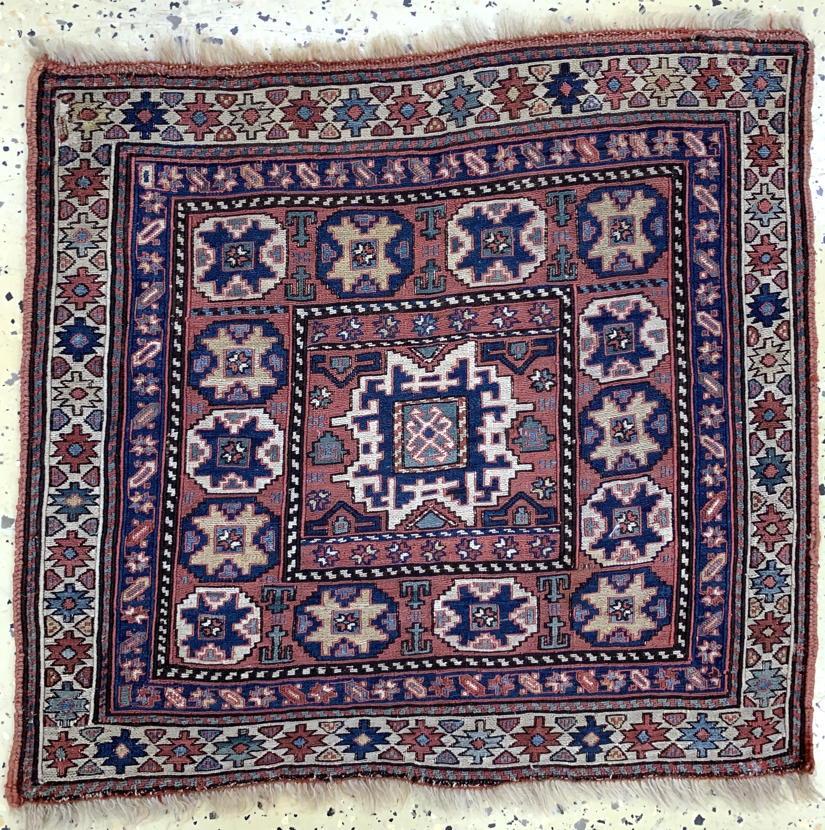 Shahsawan Taschenfront, Persien, 19.Jhd, Wolle auf Wolle, ca. 59 x 66 cm, EHZ: 2
