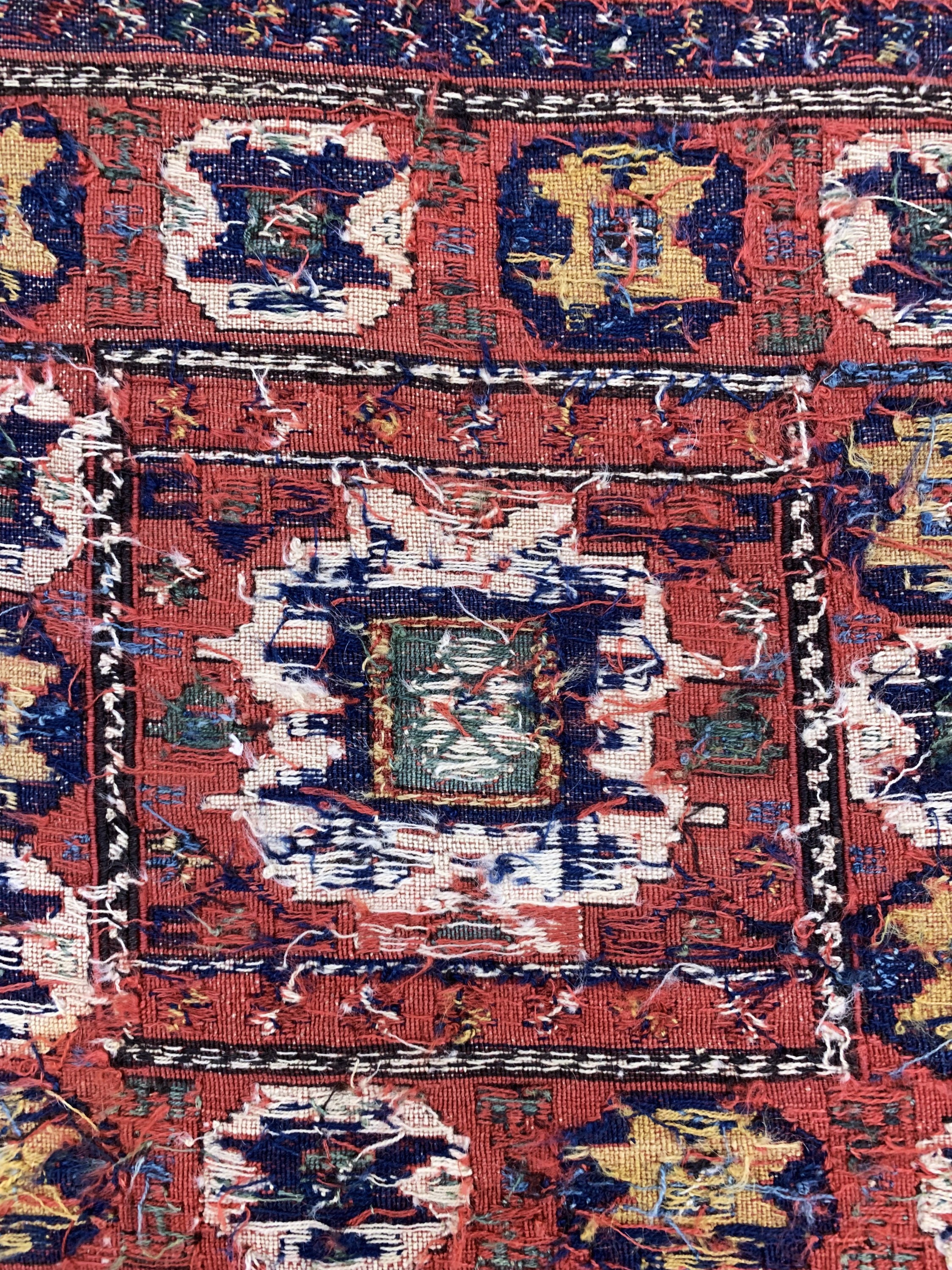 Detail c: Shahsawan Taschenfront, Persien, 19.Jhd, Wolle auf Wolle, ca. 59 x 66 cm, EHZ: 2