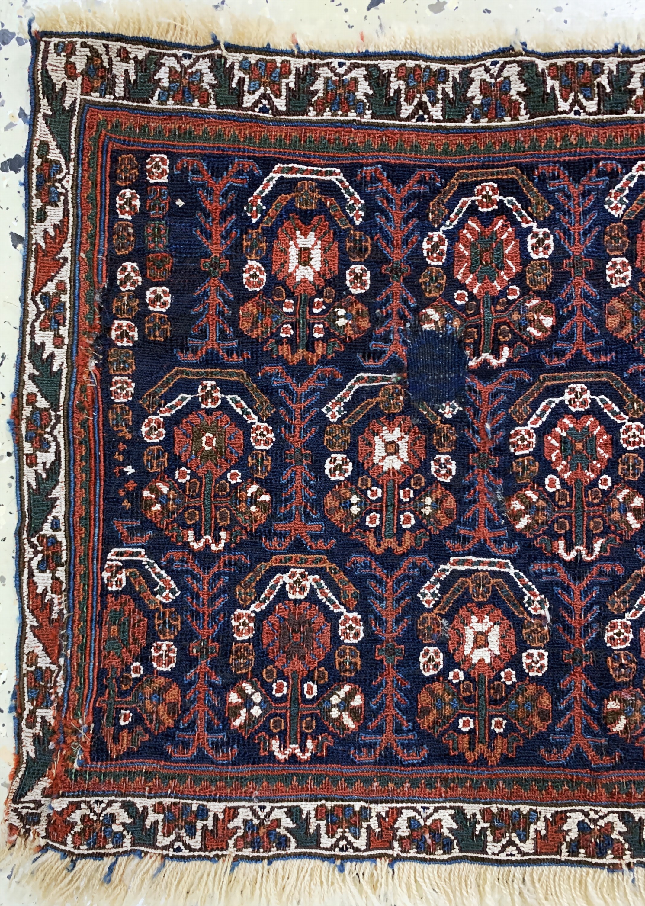 Detail b: Afschar Mafraschteil, Persien, 19.Jhd, Wolle auf Wolle, ca. 76 x 45 cm, EHZ: 4