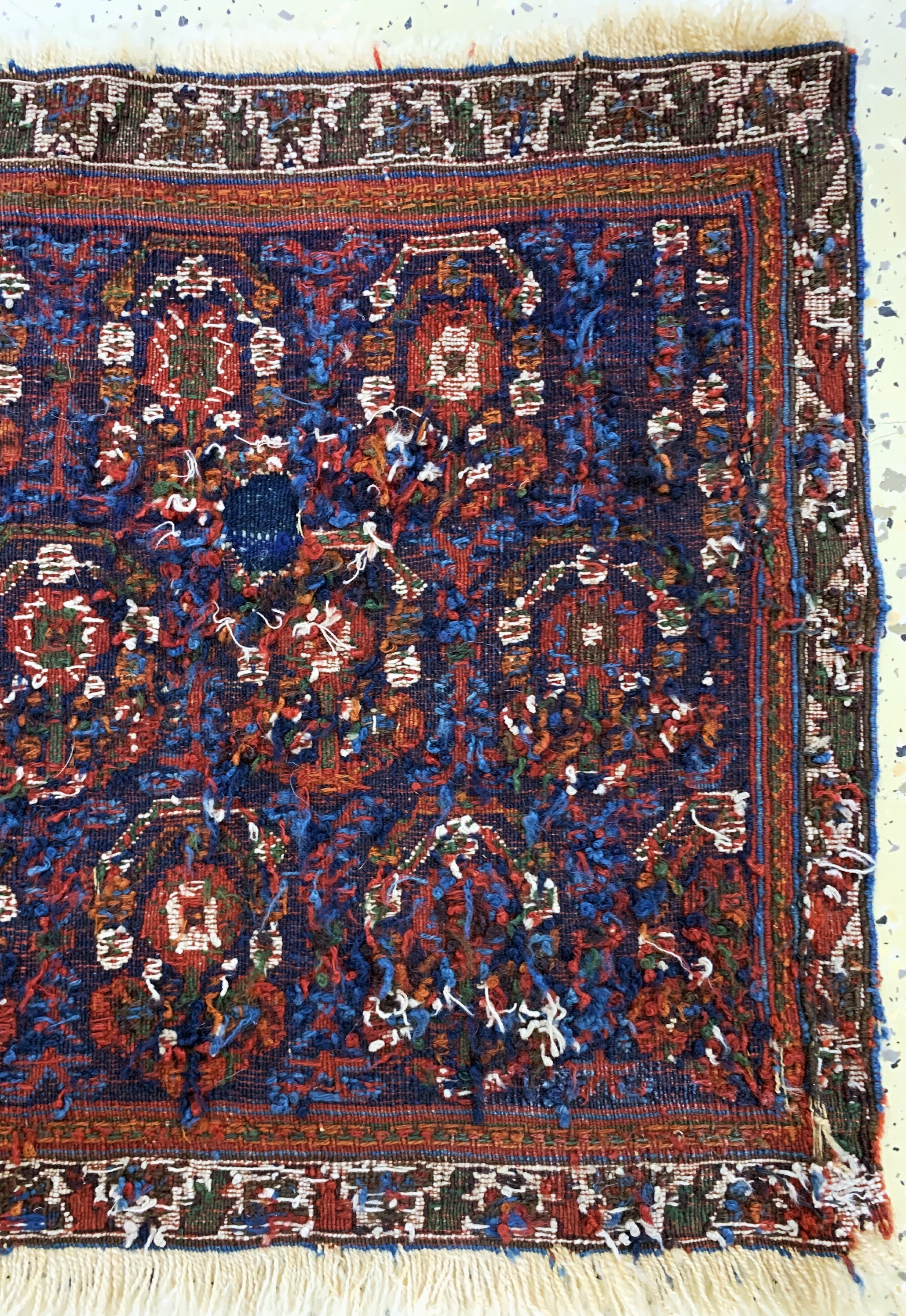 Detail d: Afschar Mafraschteil, Persien, 19.Jhd, Wolle auf Wolle, ca. 76 x 45 cm, EHZ: 4