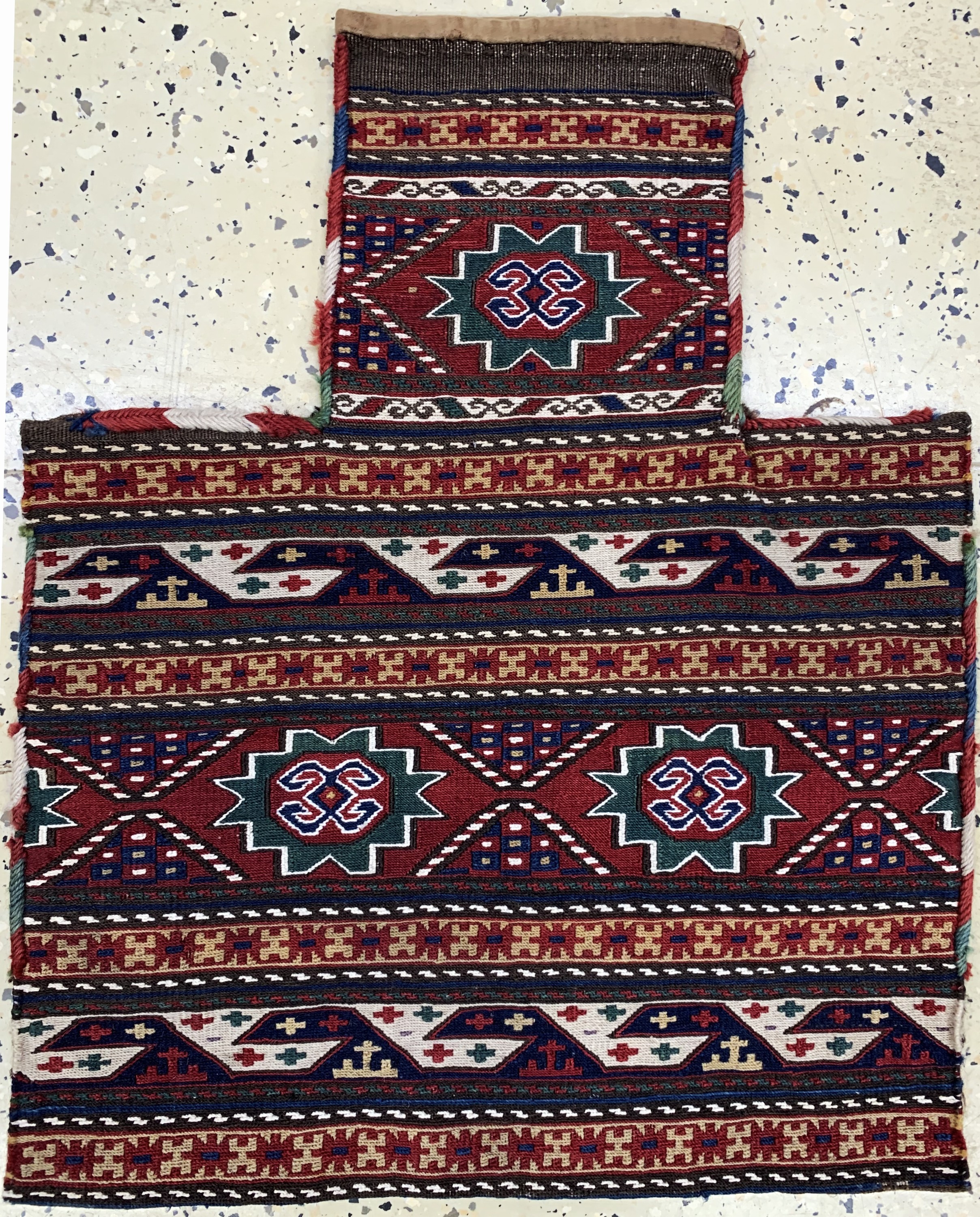 Shahsawan Salztasche, Persien, 19.Jhd, Wolle auf Wolle, ca. 62 x 45 cm, EHZ: 2