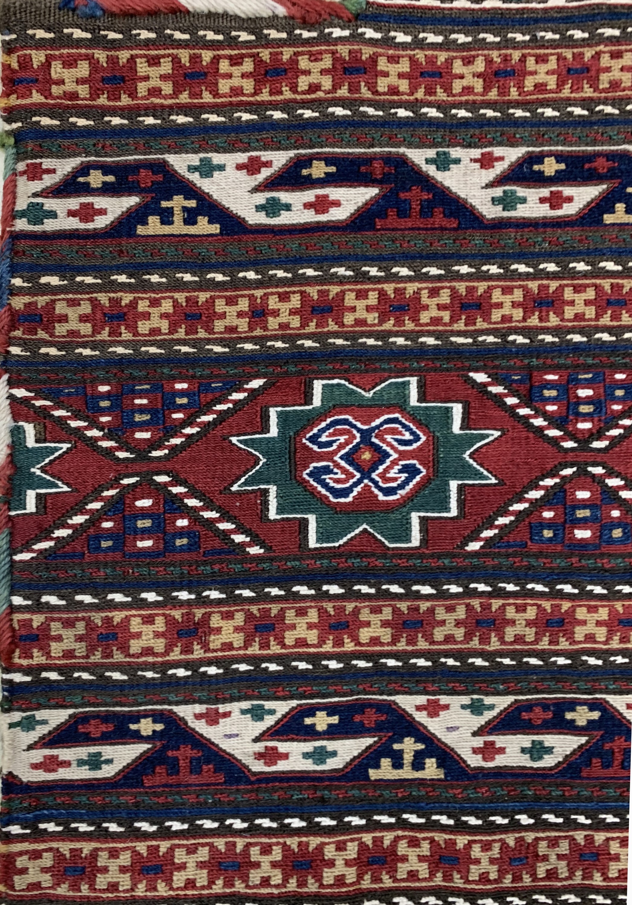 Detail b: Shahsawan Salztasche, Persien, 19.Jhd, Wolle auf Wolle, ca. 62 x 45 cm, EHZ: 2