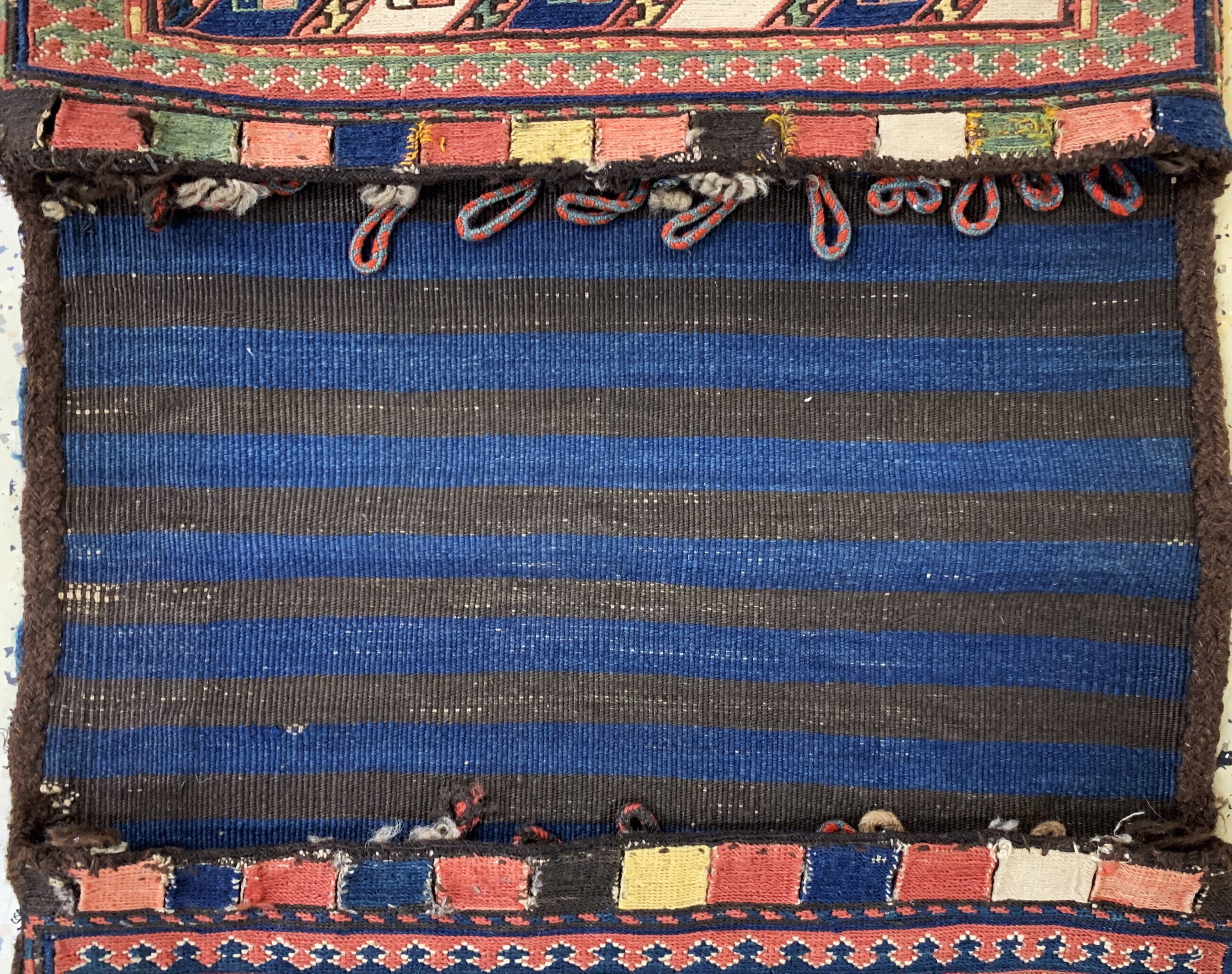 Detail c: Shahsawan Doppeltasche antik, Persien, 19.Jhd, Wolle auf Wolle, ca. 143 x 56 cm, EHZ:2