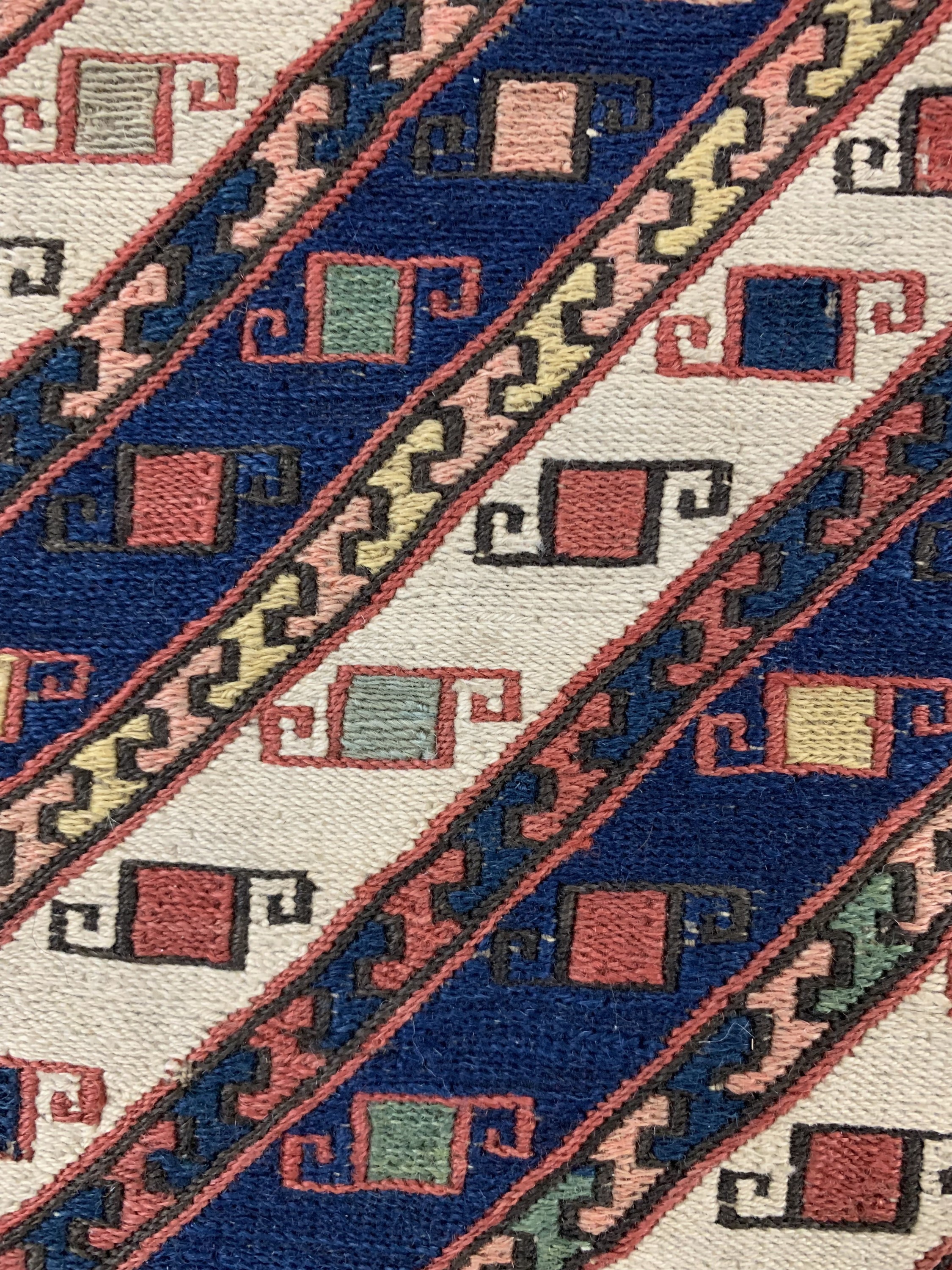 Detail e: Shahsawan Doppeltasche antik, Persien, 19.Jhd, Wolle auf Wolle, ca. 143 x 56 cm, EHZ:2