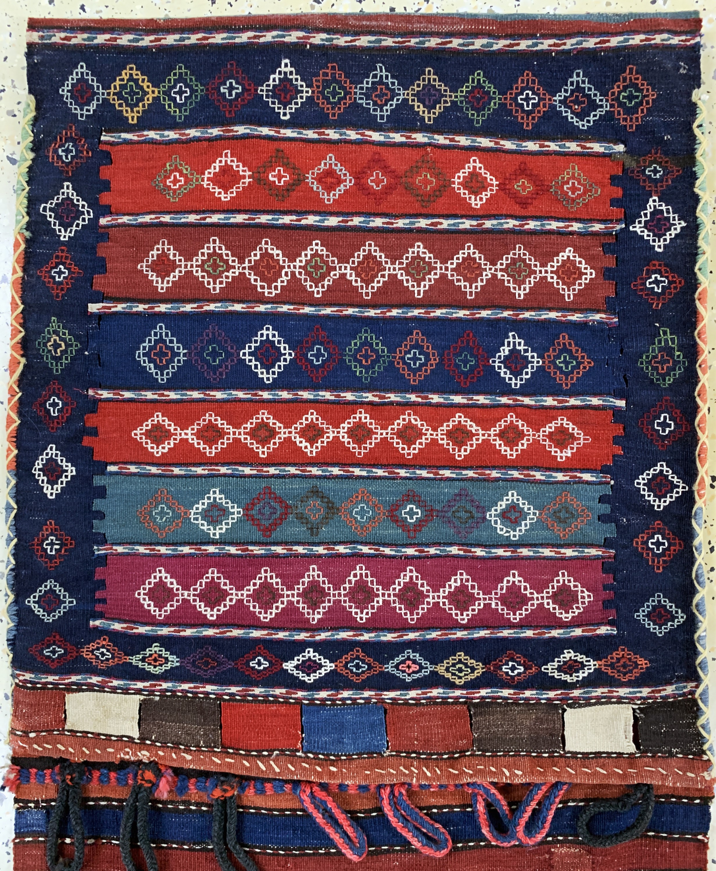Detail a: Armenische Doppelttasche, Armenien, 19.Jhd,Wolle auf Wolle, ca. 158 x 58 cm, EHZ: 2-3