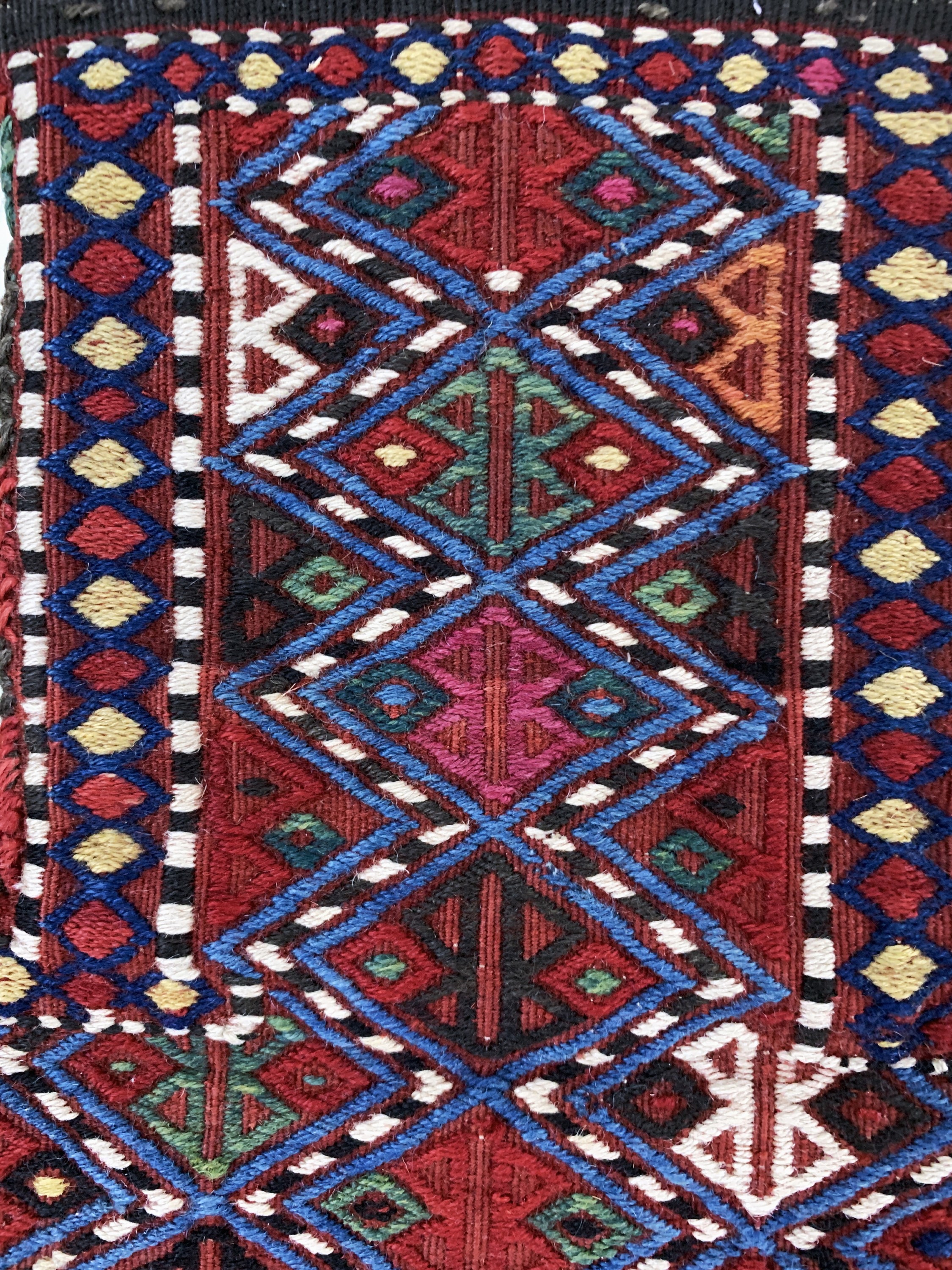 Detail a: Salztasche antik, Kaukasus, um 1900, Wolle auf Wolle, ca. 57 x 44 cm, EHZ: 2