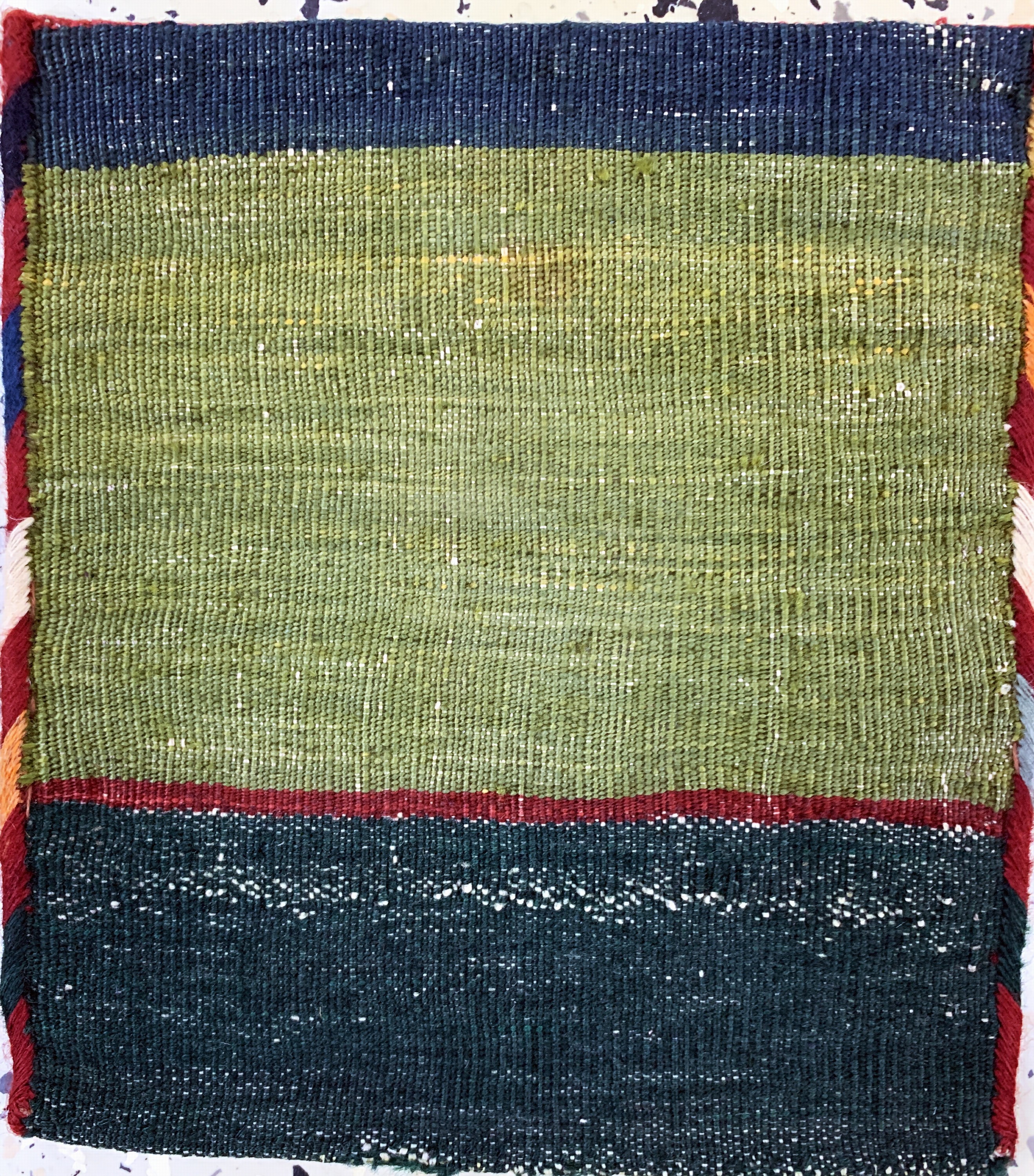 Detail c: Ghaschgai Tasche, Persien, um 1900, Wolle auf Wolle, ca. 26 x 24 cm, EHZ: 2(restauriert).