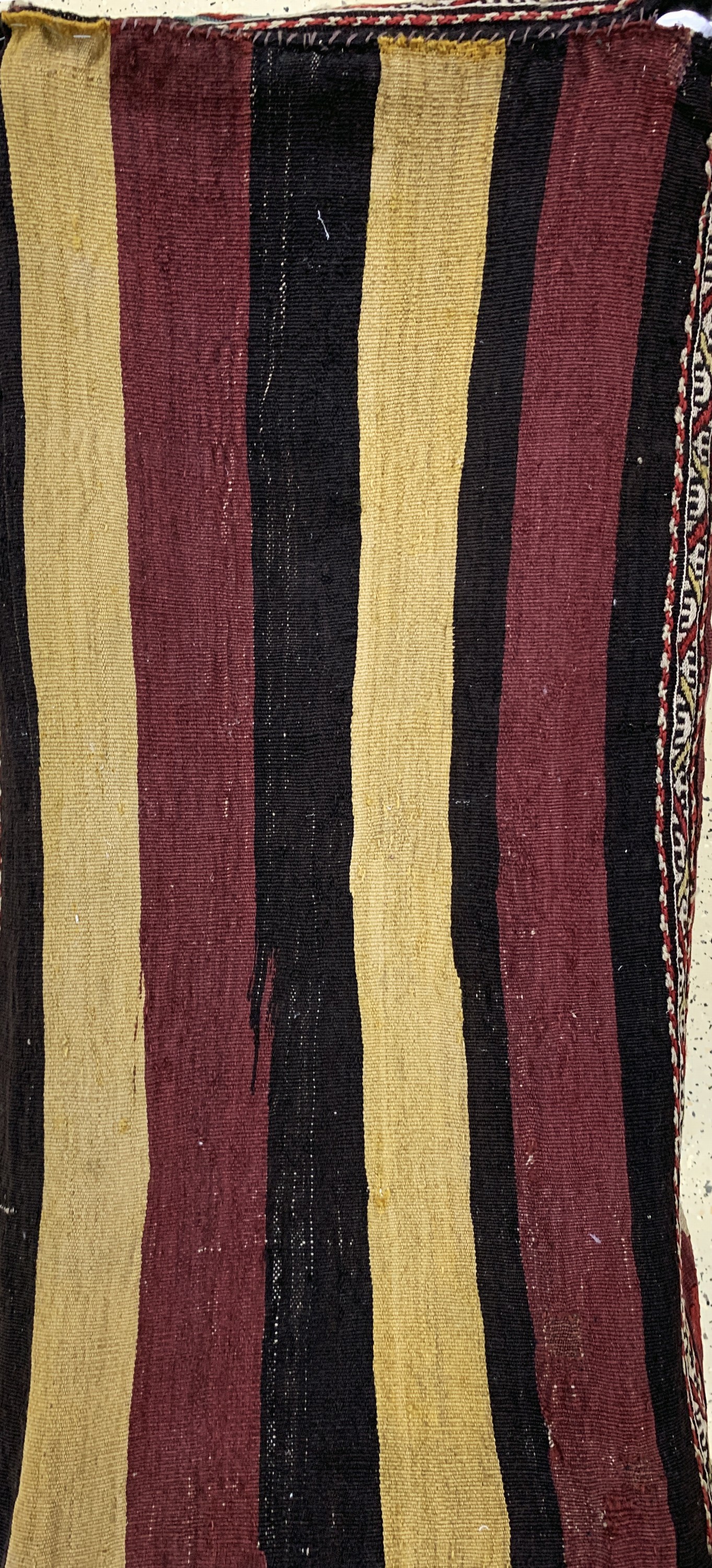 Detail d: Shahsawan Kelim Mafrasch, Persien, um 1900,Wolle auf Wolle, ca. 95 x 53 x 46 cm, EHZ: 3