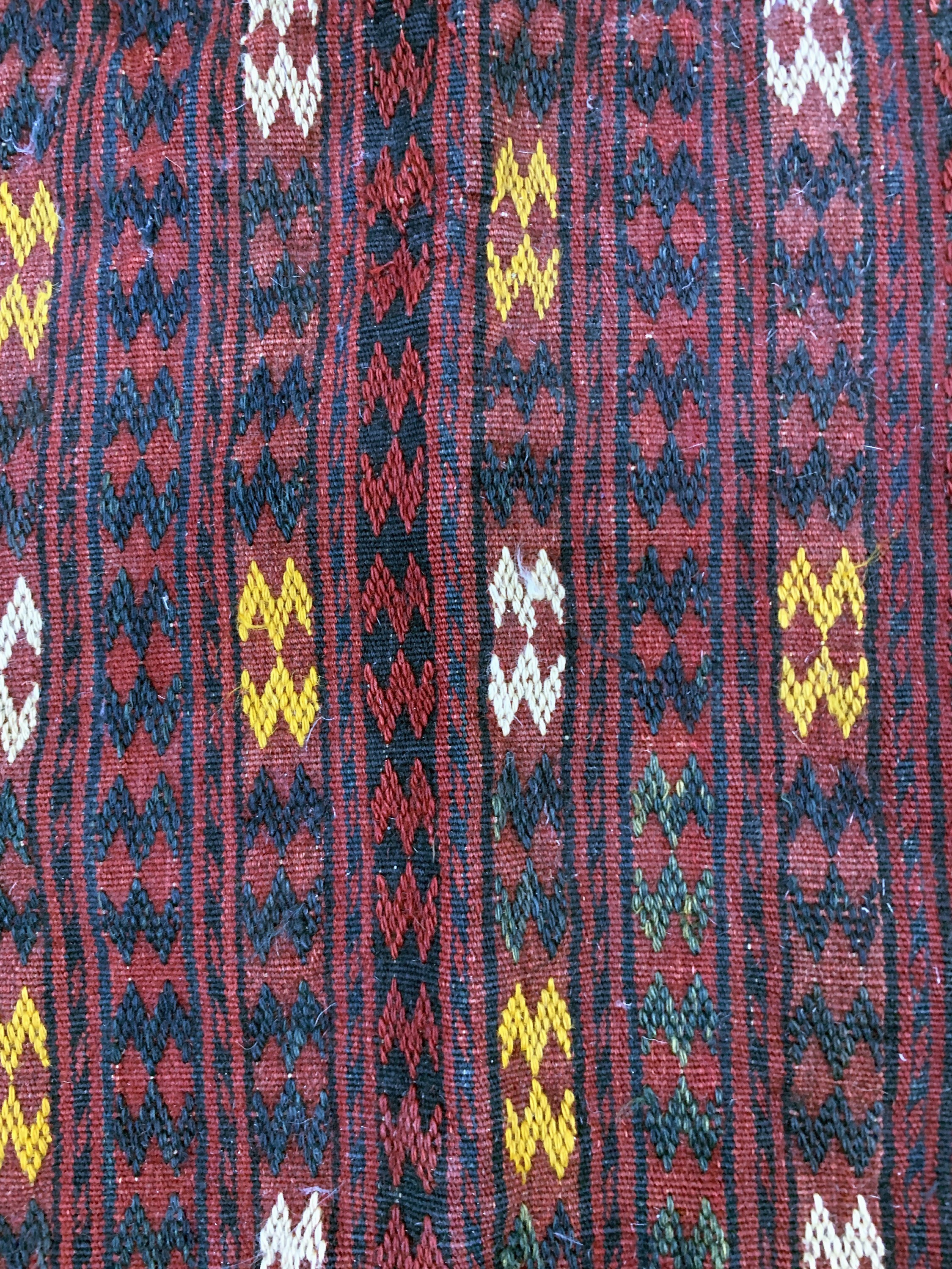 Detail c: Offene Okbash antik, Turkmenistan, um 1900, Wolle auf Wolle, ca. 74 x 34 cm, EHZ: 2