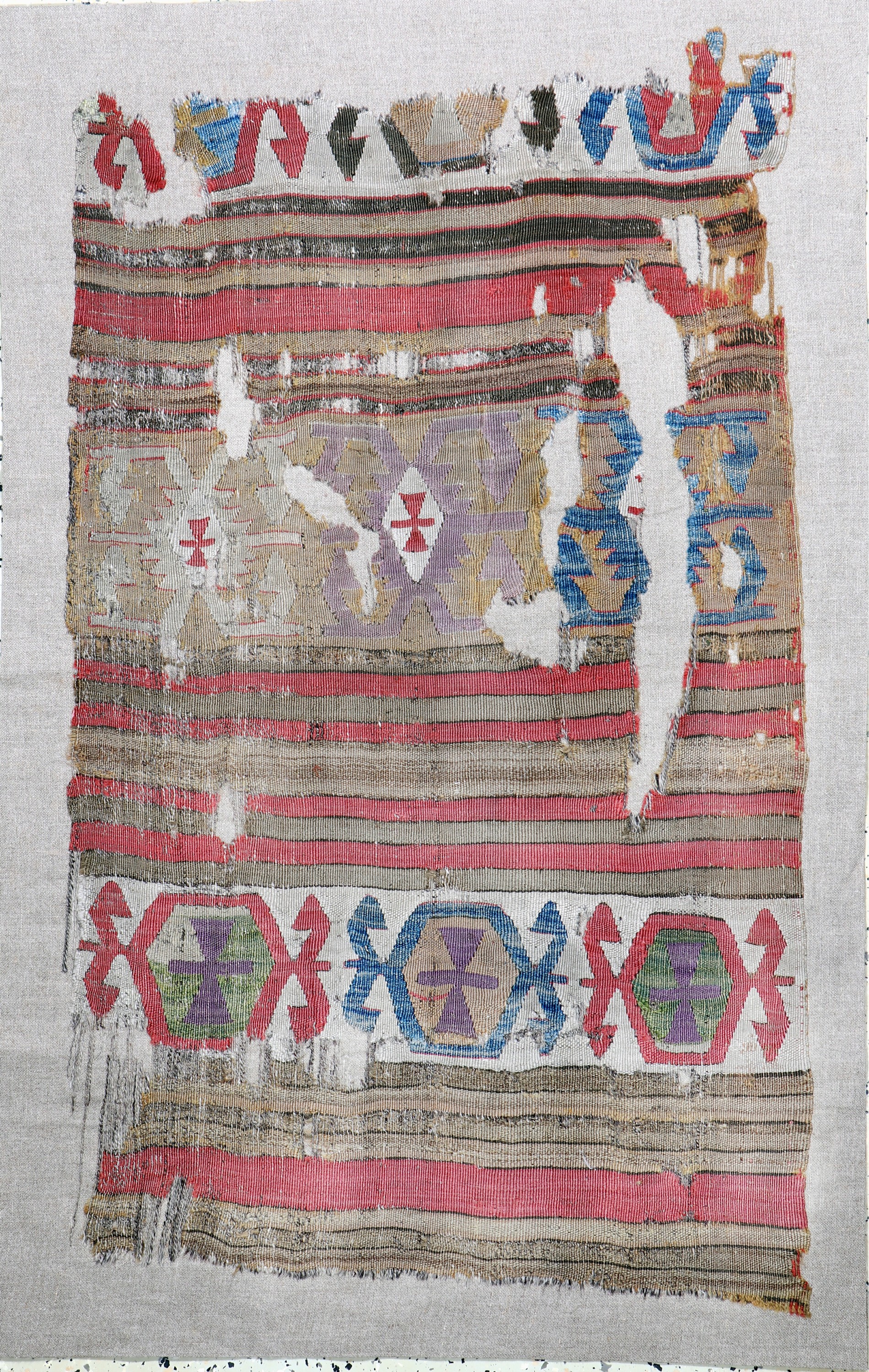 Afyon Kelim Fragment, Türkei, 19.Jhd, Wolleauf Wolle, ca. 120 x 75 cm