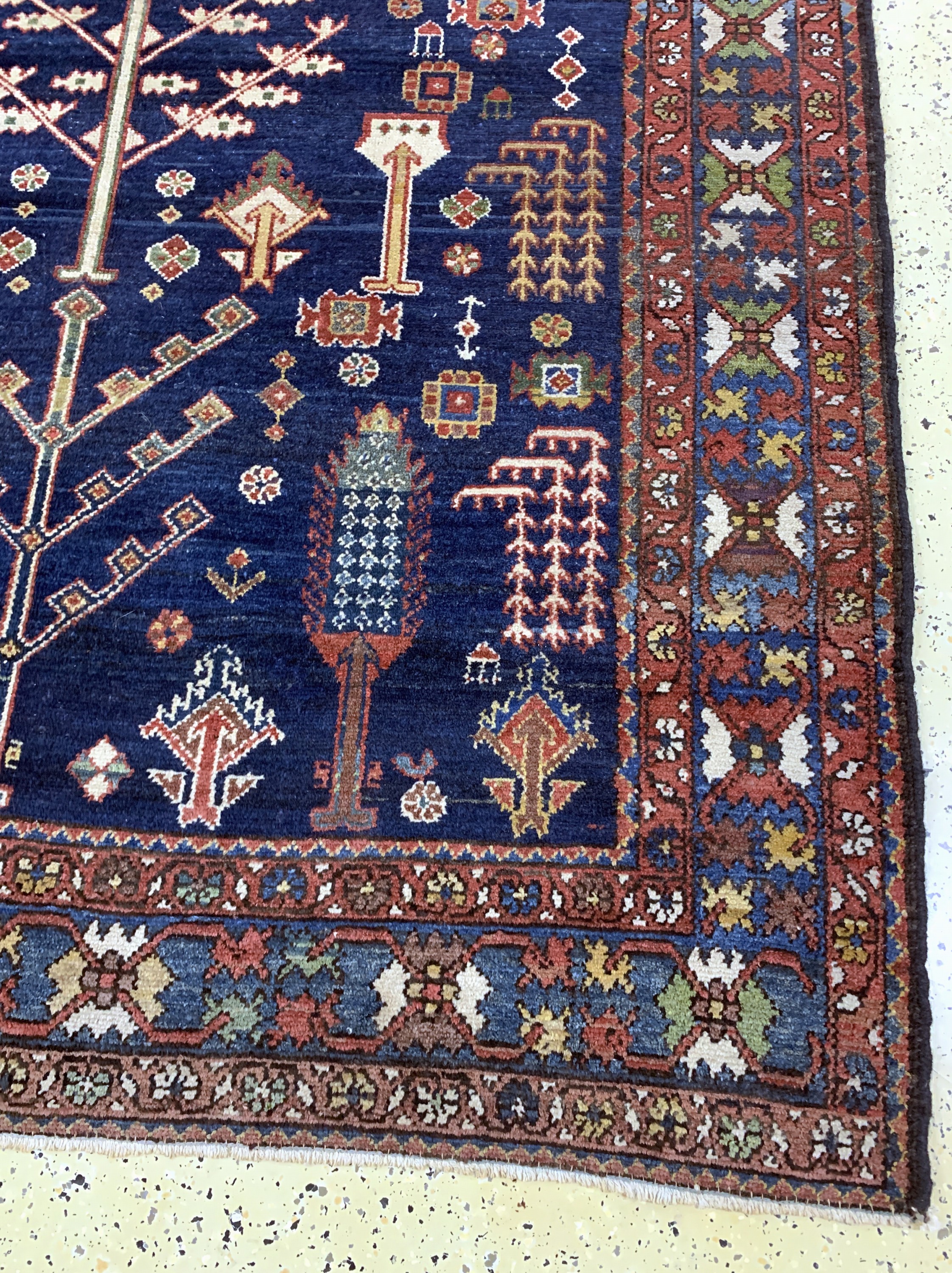 Detail a: Bachtiar"Baumteppich", Persien, um 1900, Wolle auf Baumwolle, ca. 305 x 172 cm, EHZ: 2
