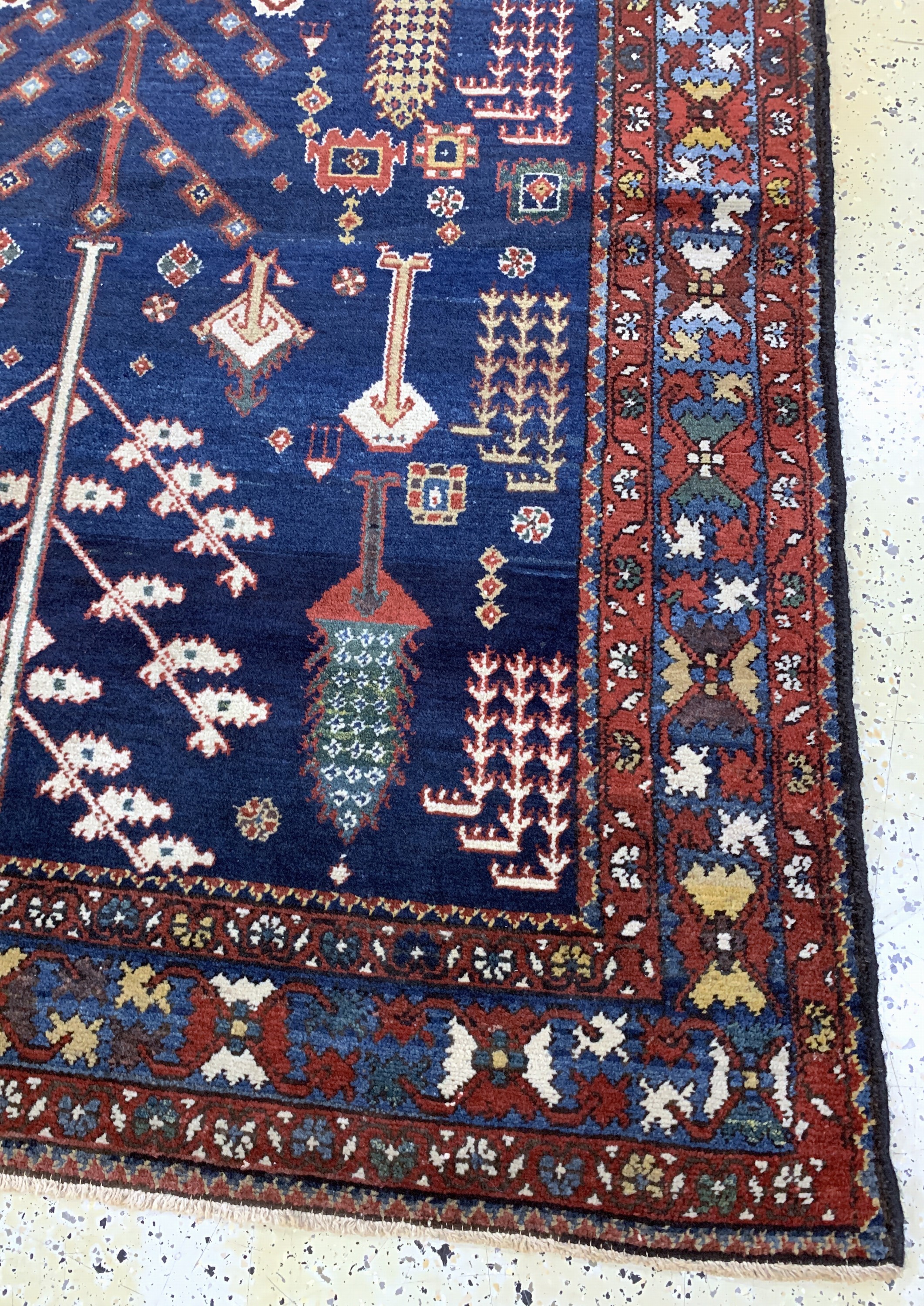Detail d: Bachtiar"Baumteppich", Persien, um 1900, Wolle auf Baumwolle, ca. 305 x 172 cm, EHZ: 2
