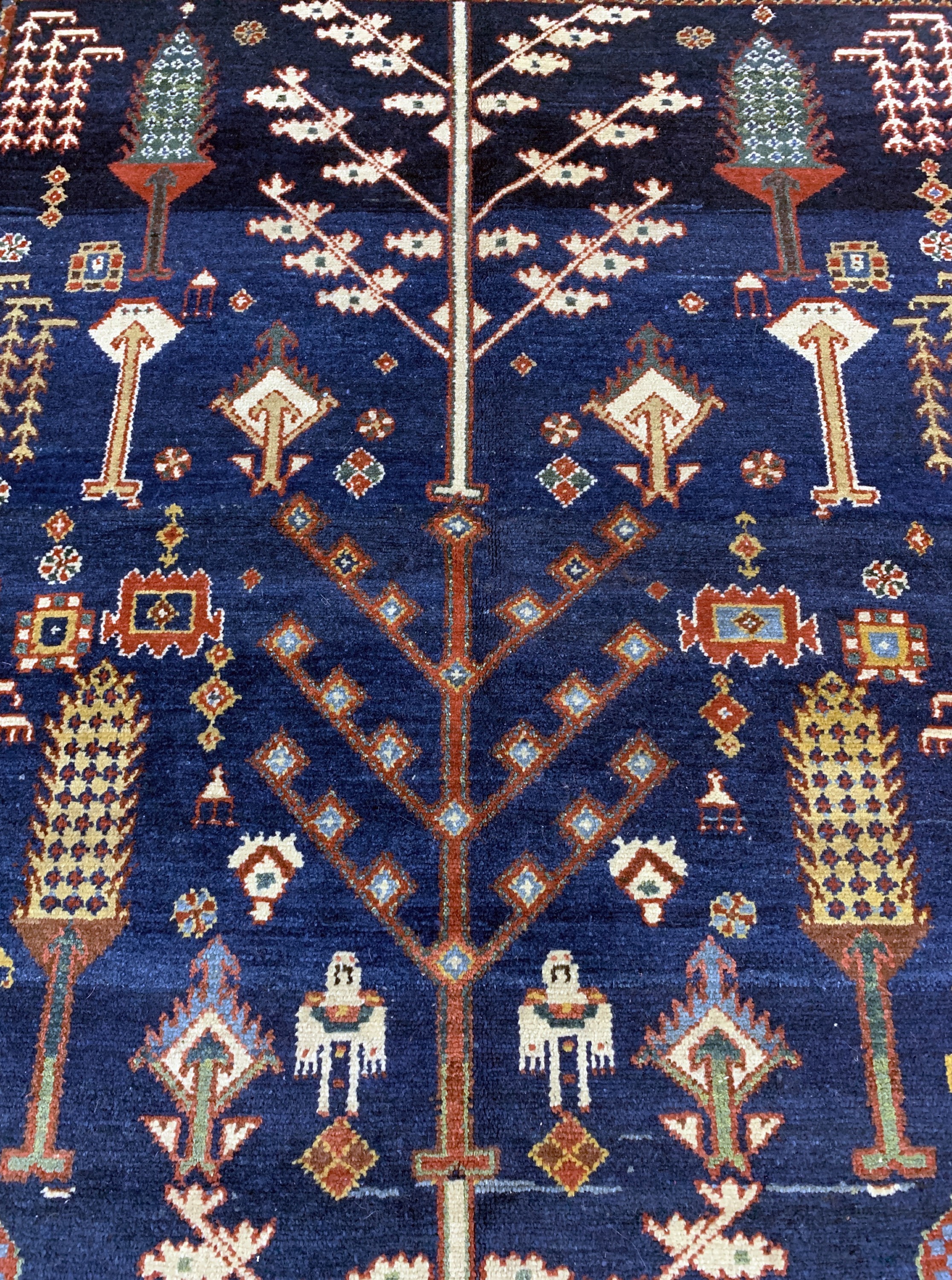 Detail f: Bachtiar"Baumteppich", Persien, um 1900, Wolle auf Baumwolle, ca. 305 x 172 cm, EHZ: 2