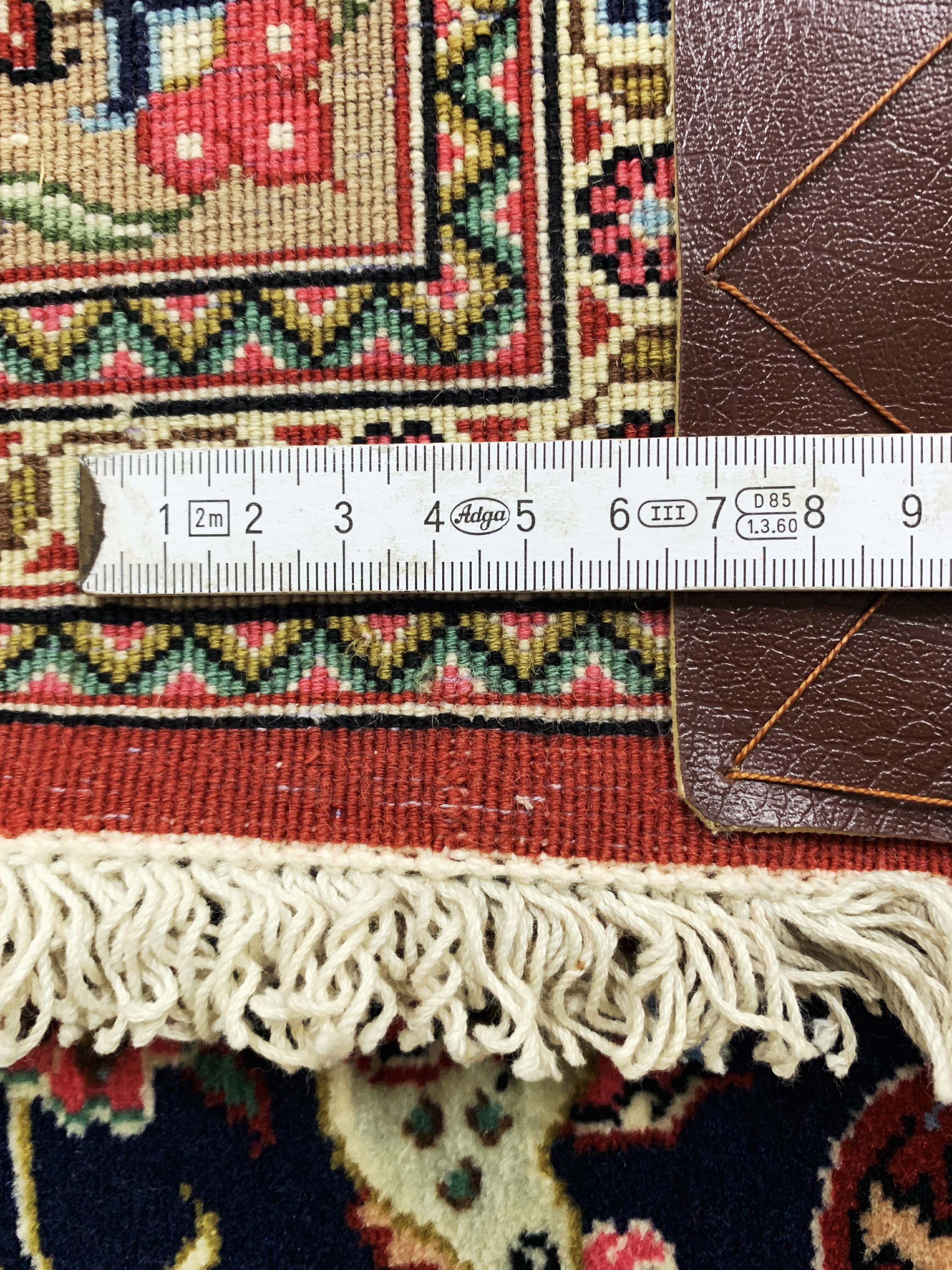 Detail e: Ghom Kork fein, Persien, Ende 20.Jhd, Korkwolle auf Baumwolle, ca. 196 x 140 cm, EHZ: 2