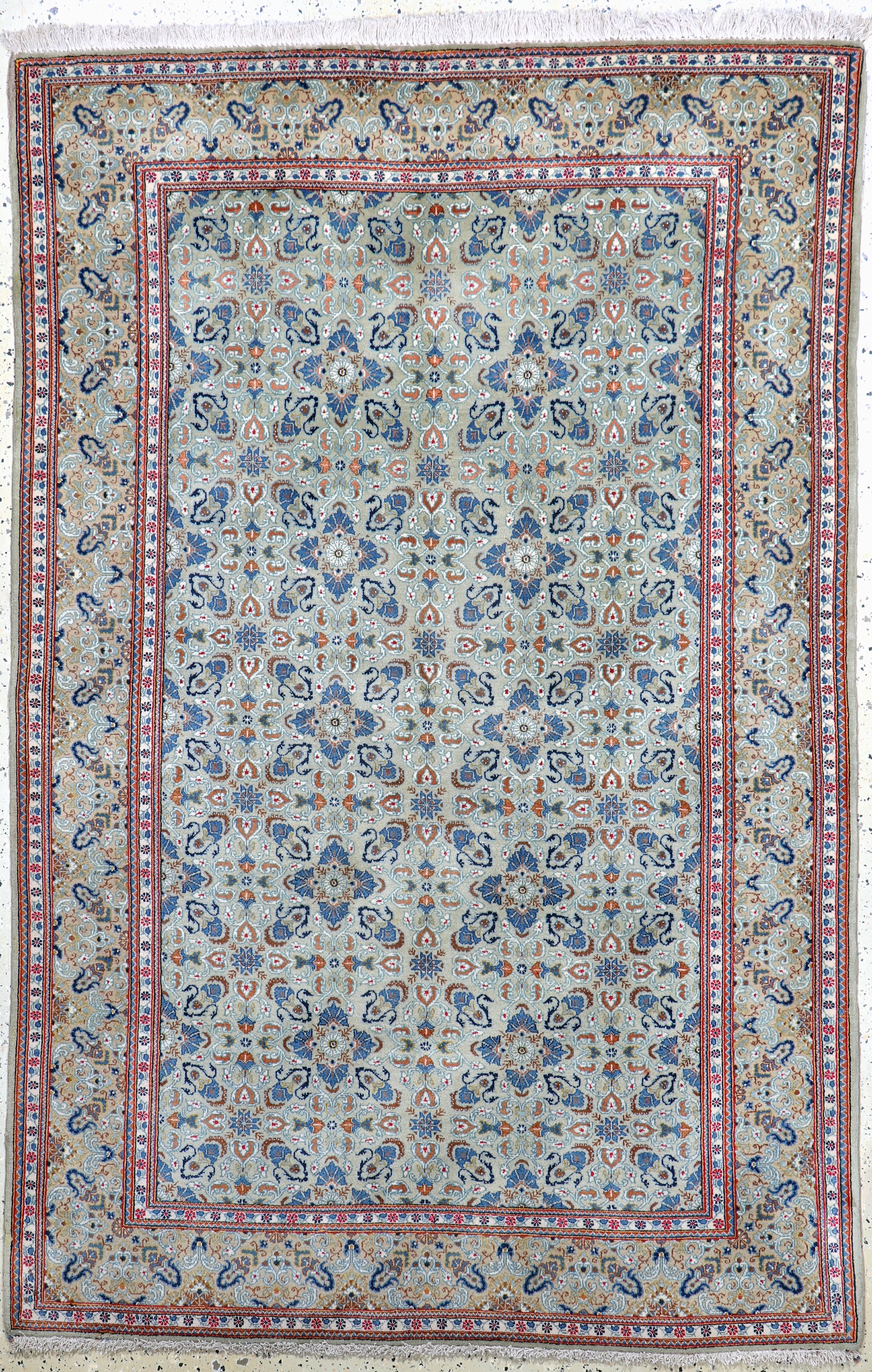 Keschan alt, Persien, Mitte 20.Jhd, Wolle auf Baumwolle, ca. 210 x 138 cm, EHZ: 2(kleine Restaurierungen)