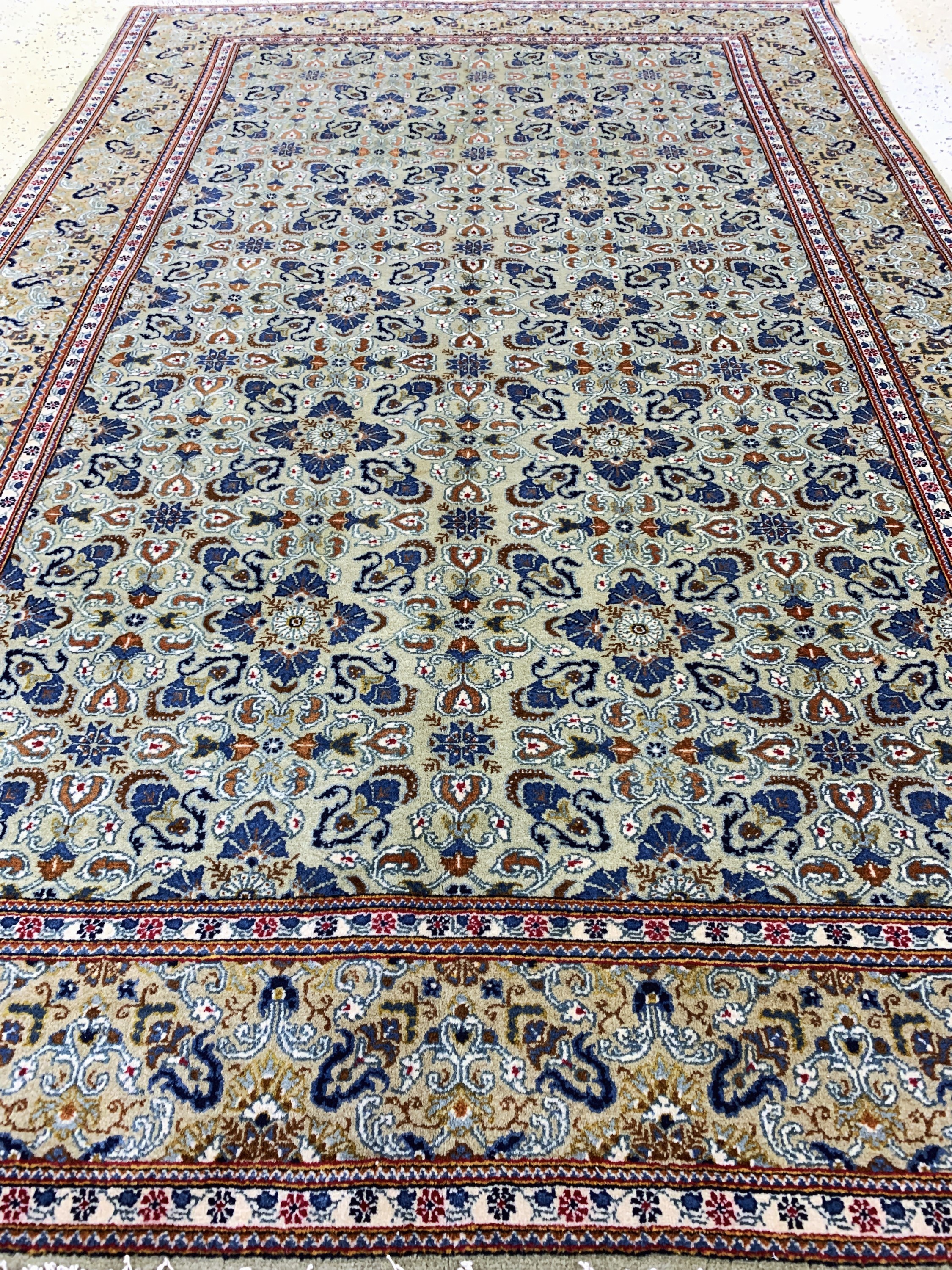 Detail d: Keschan alt, Persien, Mitte 20.Jhd, Wolle auf Baumwolle, ca. 210 x 138 cm, EHZ: 2(kleine Restaurierungen)