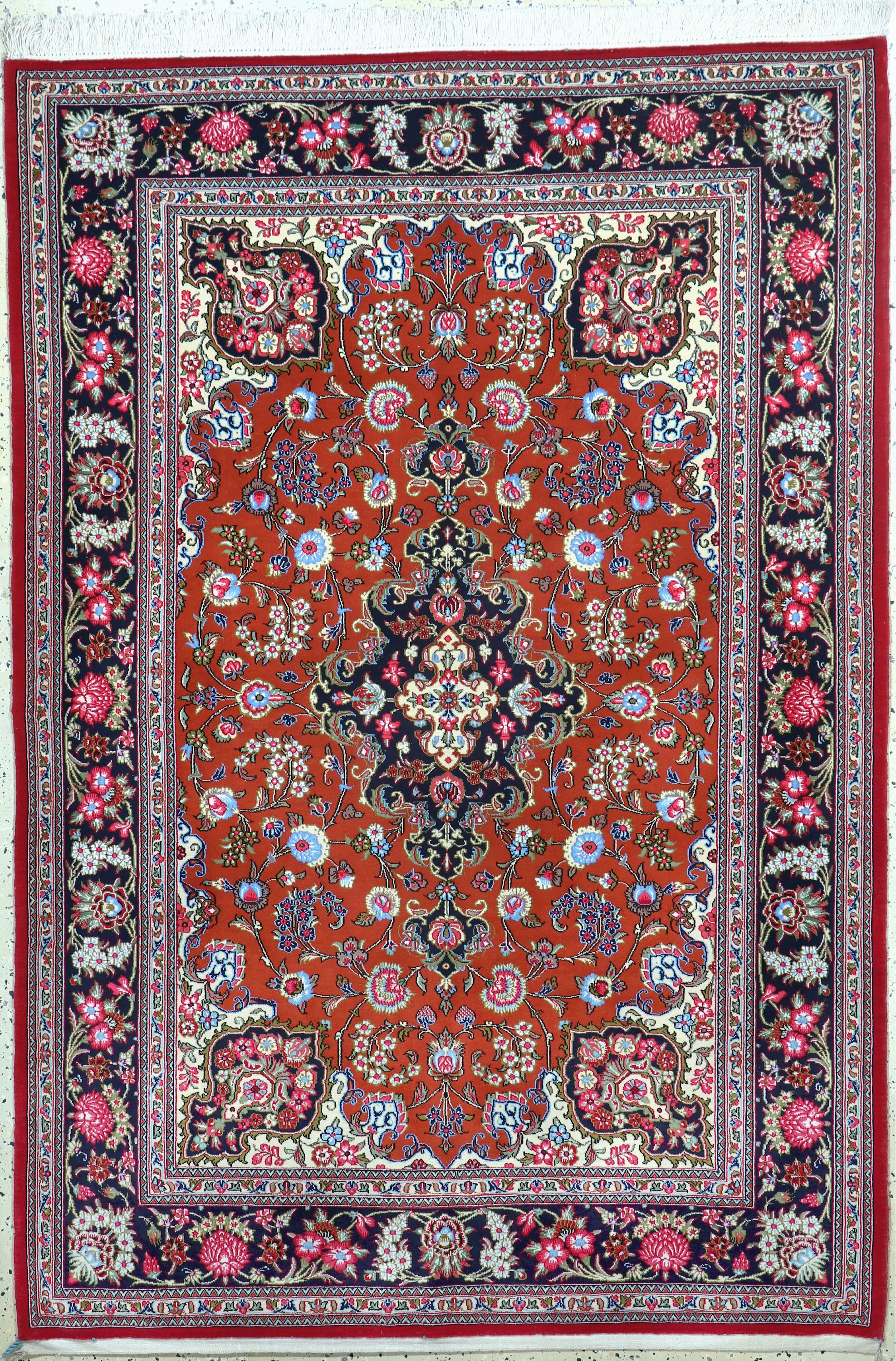 Ghom Kork, Persien, Ende 20.Jhd, Korkwolle auf Baumwolle, ca. 210 x 144 cm, EHZ: 2