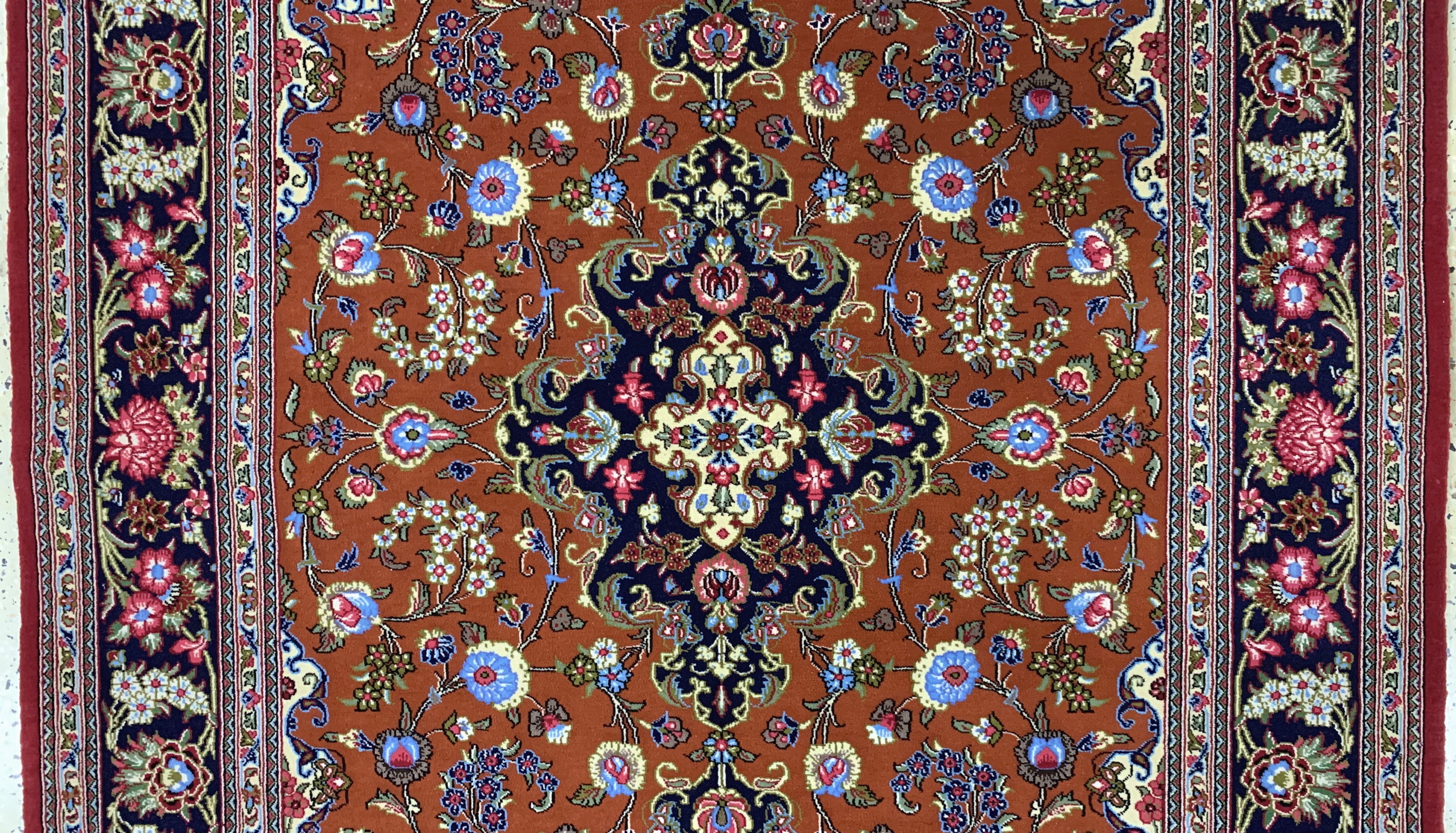 Detail b: Ghom Kork, Persien, Ende 20.Jhd, Korkwolle auf Baumwolle, ca. 210 x 144 cm, EHZ: 2