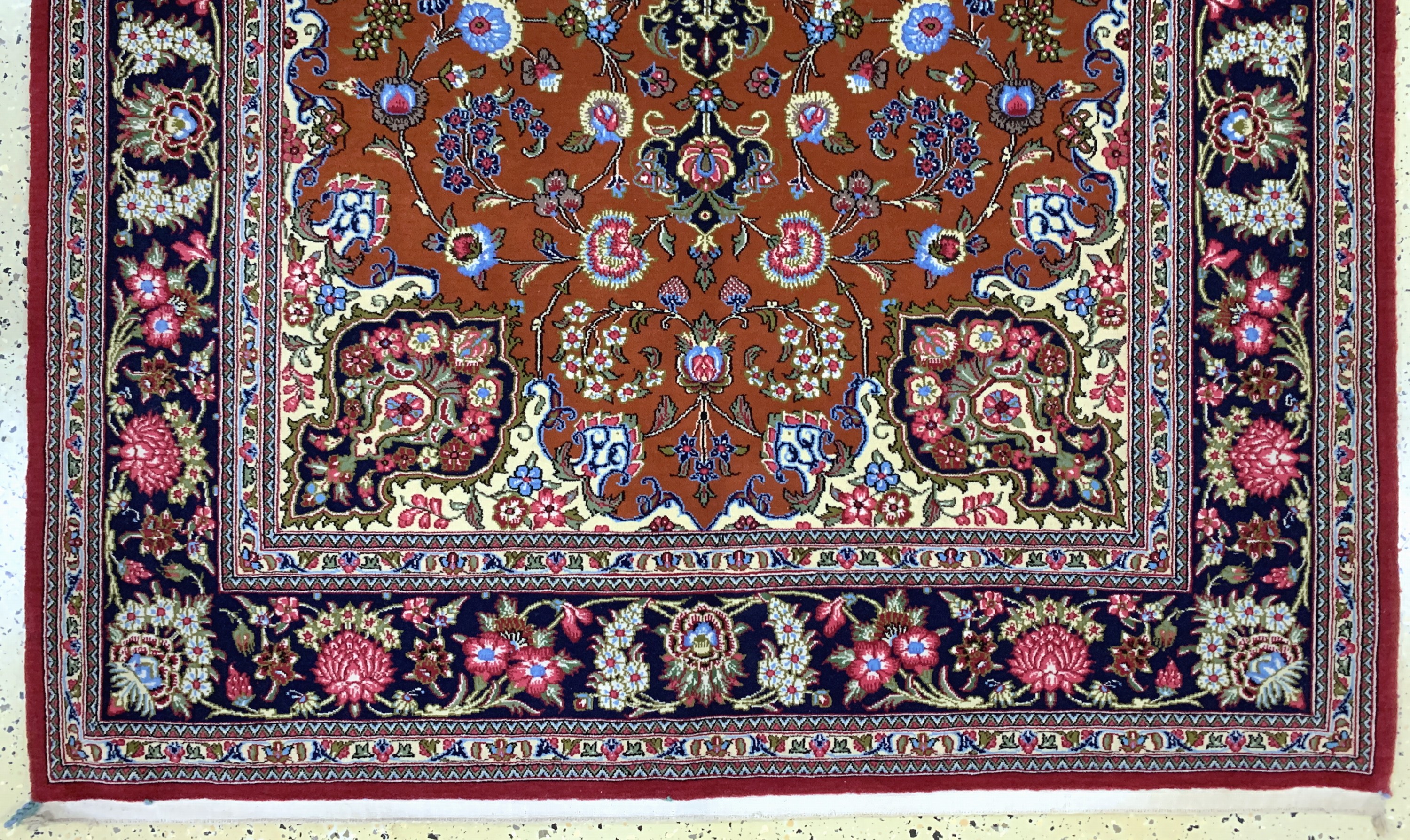 Detail c: Ghom Kork, Persien, Ende 20.Jhd, Korkwolle auf Baumwolle, ca. 210 x 144 cm, EHZ: 2
