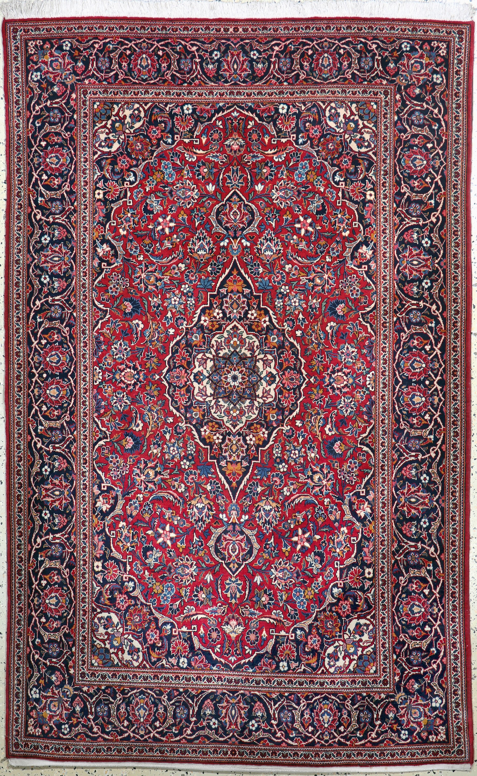 Keschan Kork alt, Persien, Mitte 20.Jhd, Korkwolle auf Baumwolle, ca. 214 x 135 cm, EHZ: 2