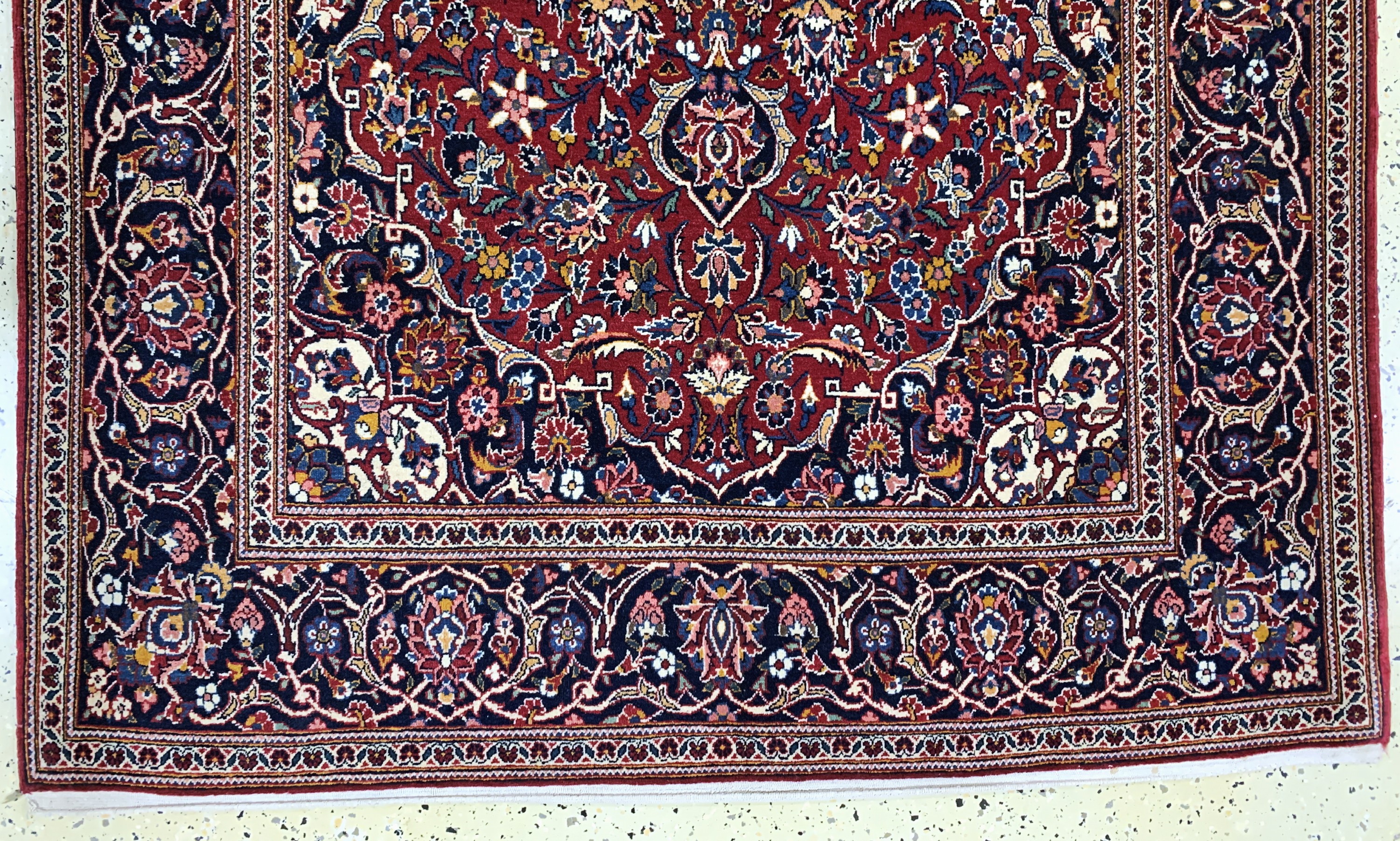 Detail c: Keschan Kork alt, Persien, Mitte 20.Jhd, Korkwolle auf Baumwolle, ca. 214 x 135 cm, EHZ: 2