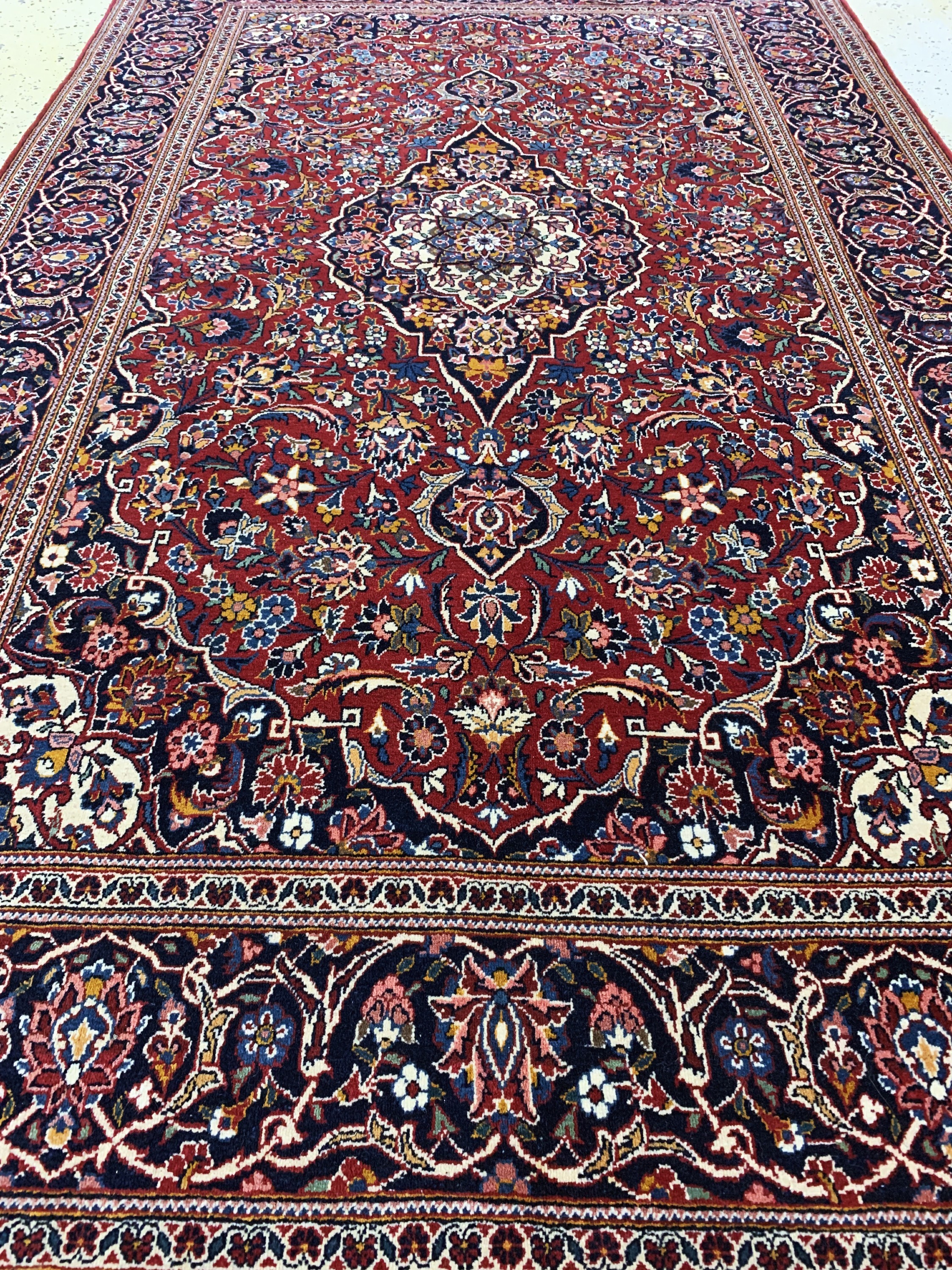 Detail d: Keschan Kork alt, Persien, Mitte 20.Jhd, Korkwolle auf Baumwolle, ca. 214 x 135 cm, EHZ: 2