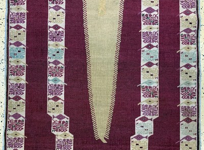 27004072b - Giordes antik, Türkei, 19.Jhd, Wolle auf Wolle, ca. 201 x 97 cm, EHZ: 2, (restauriert)