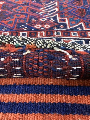 27004088c - Bachtiar Doppelttasche, Persien, um 1900, Wolle auf Wolle, ca. 105 x 58 cm, EHZ: 2