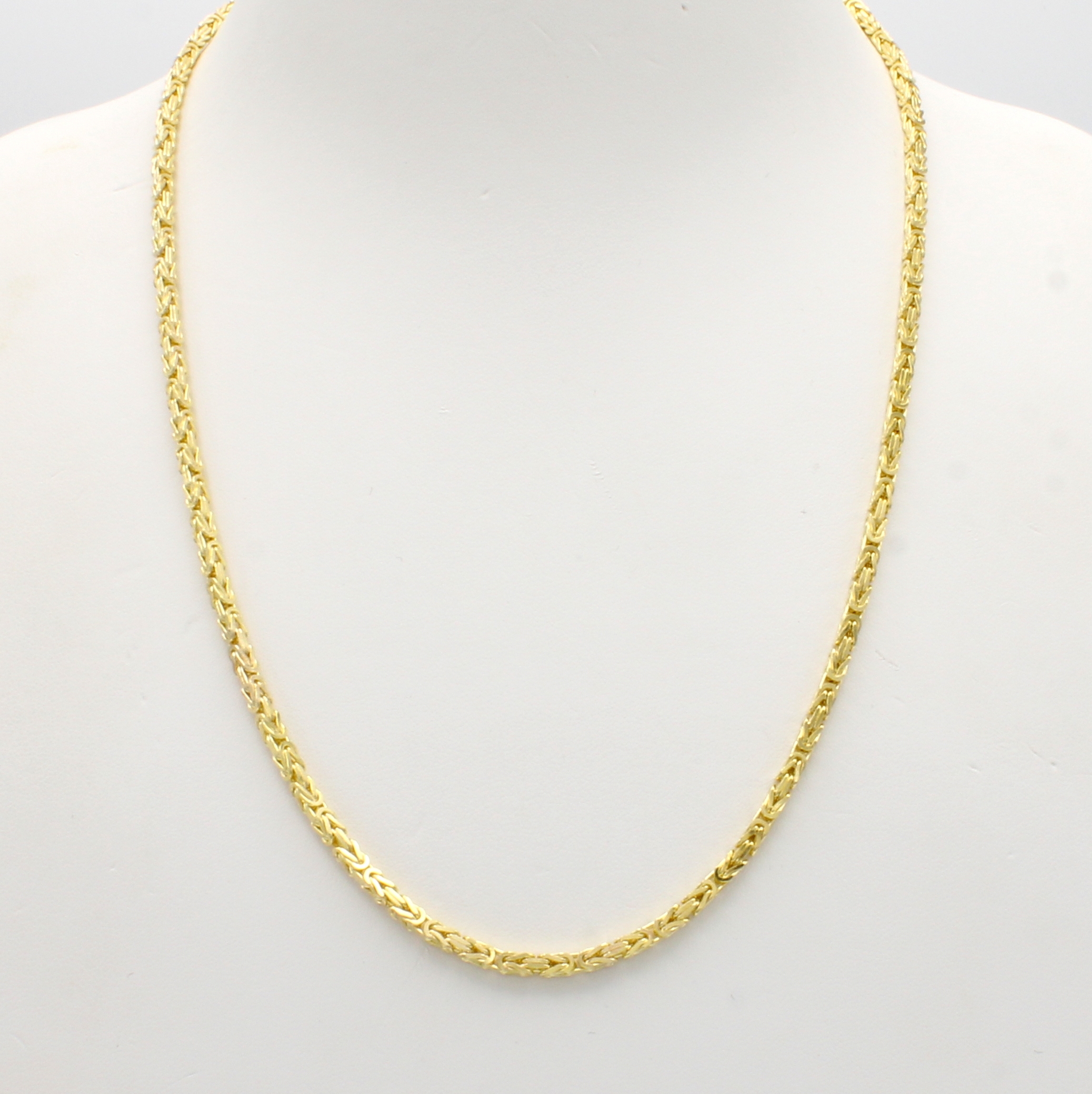 Image 27004655 - Königskette, GG 585/000, B. ca. 3 mm, Kara- binerschl., L. ca. 55 cm