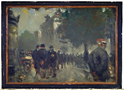 27004639k - Alexander Oscar Levy, 1881 Bonn-1947 Buffalo , Am Anhalter Bahnhof in Berlin, ...