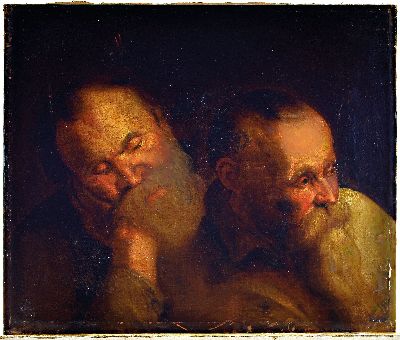 27004643k - Unbekannter Künstler des 17./18. Jh., zwei Charakterköpfe im Stil des Anthonius van ...