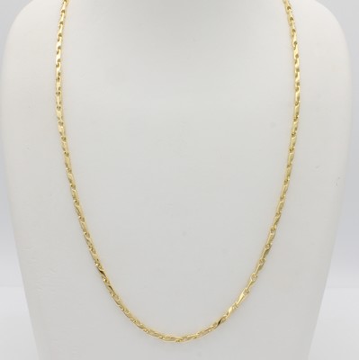 Image Kette im Phantasiemuster, GG 585/000, in sich gedrehte Glieder, Karabinerschl., Stärke ...