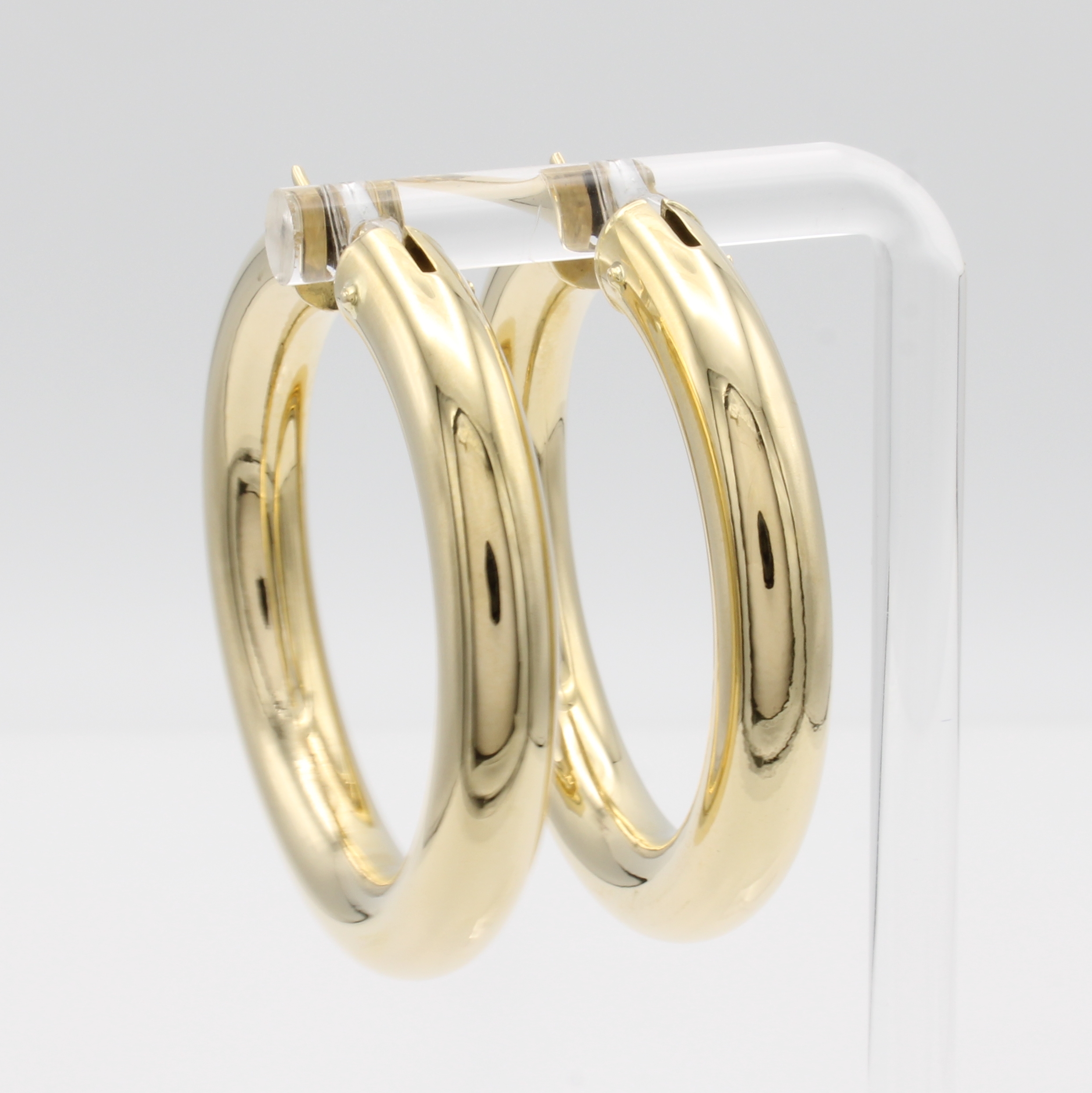 Image 27004939 - Paar Creolen, GG 585/000, D. ca. 41 mm