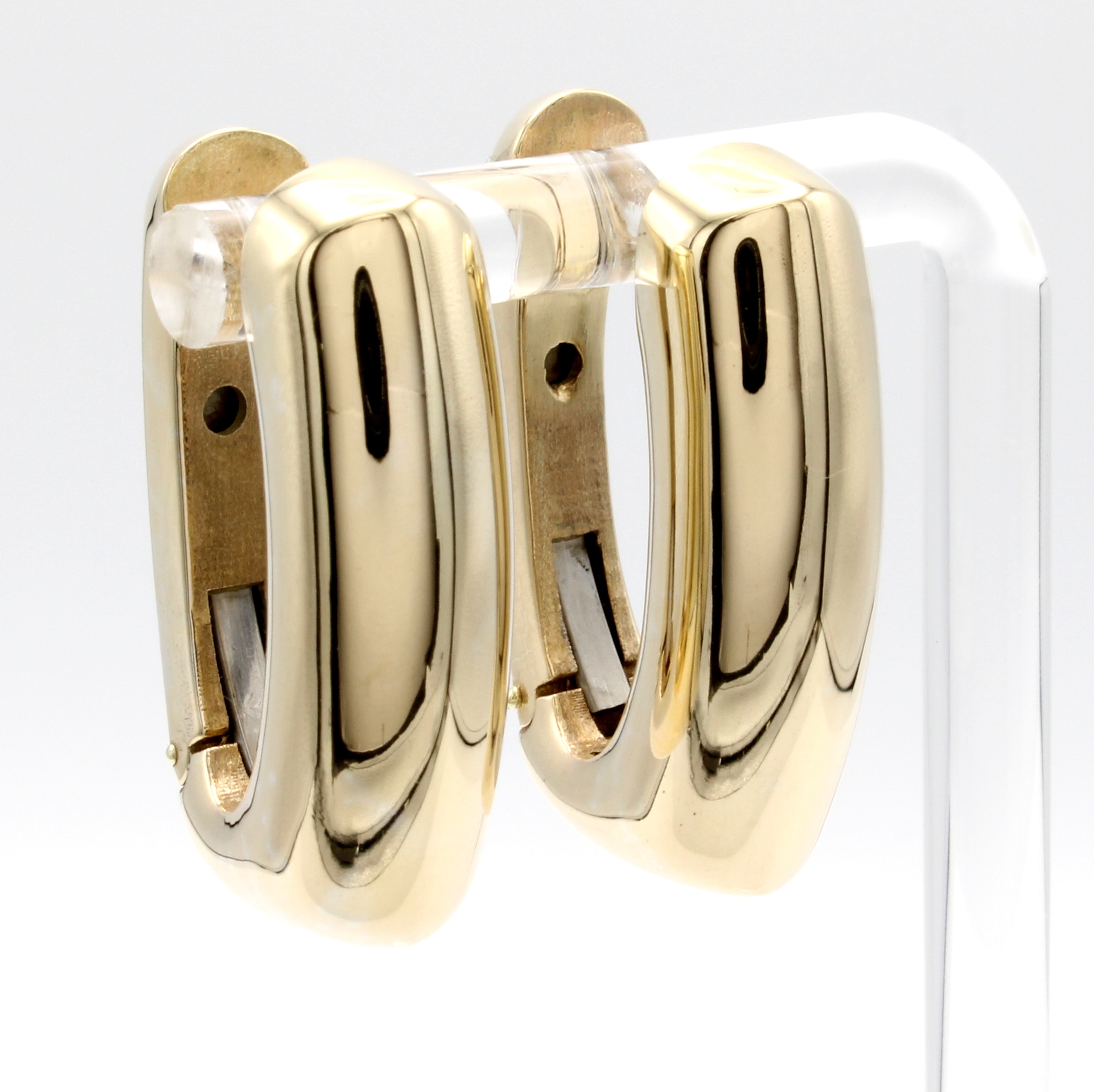 Image 27004952 - Paar Creolen, GG 585/000, B. ca. 8.5 mm