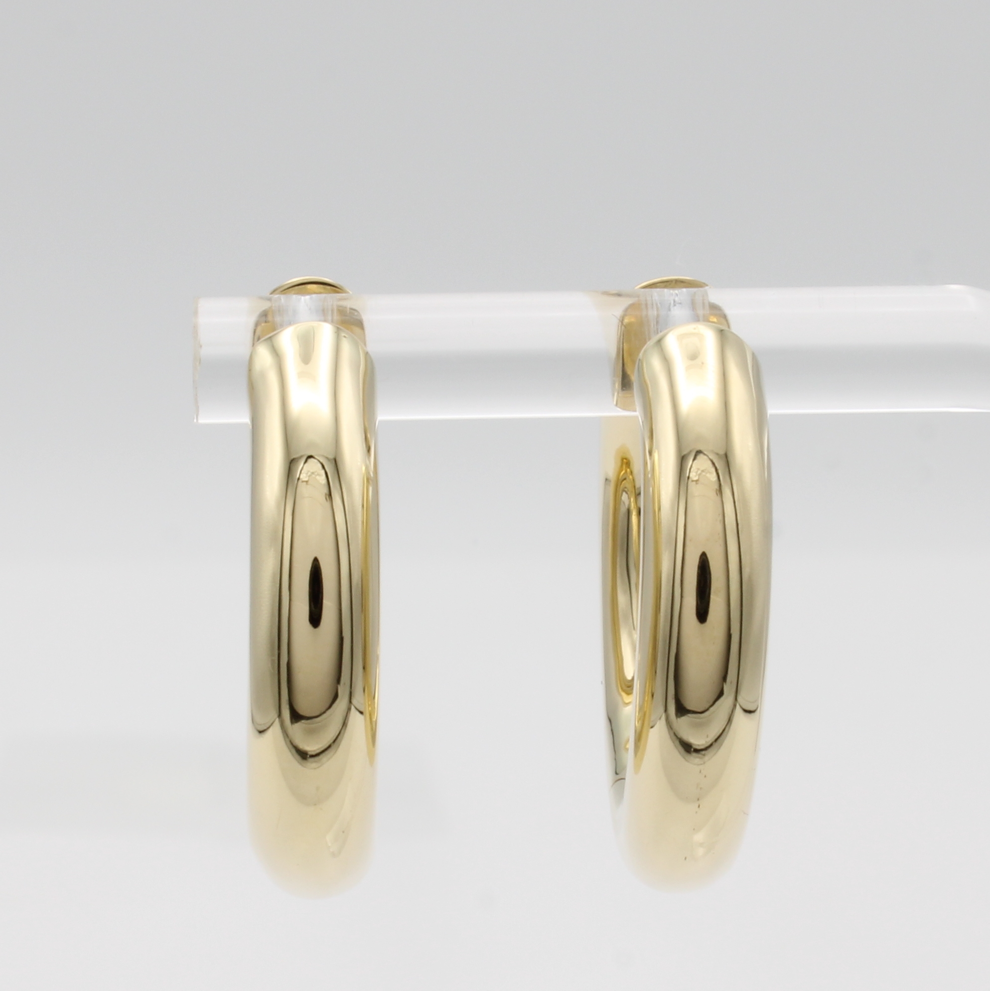 Image 27004970 - Paar Klappcreolen, GG 585/000, B. ca. 5 mm