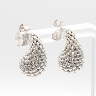 27004955a - Paar Ohrstecker in Tropfenform, WG 585/000