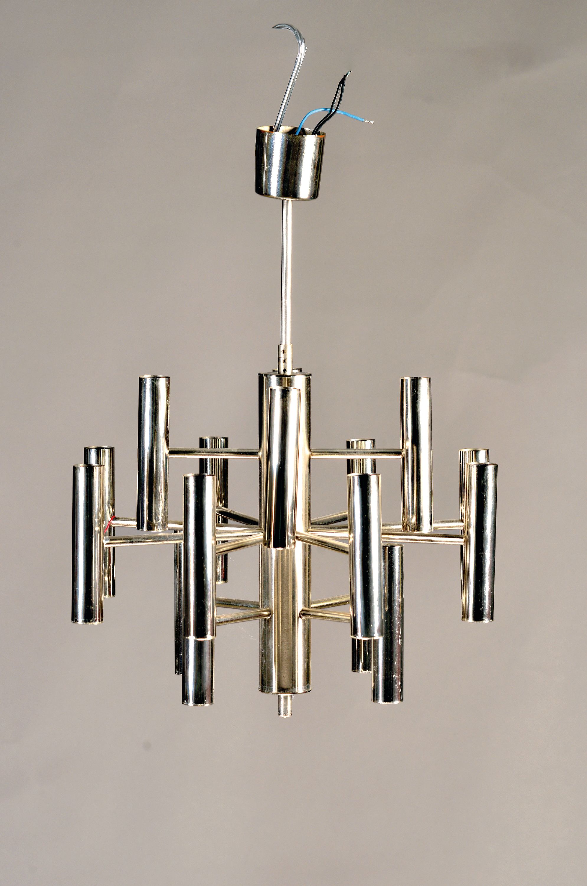 Image 27005321 - Deckenleuchte/Kronleuchter, im Stil von Gaetano Sciolari, 20. Jh., 16 Brennstellen auf ...