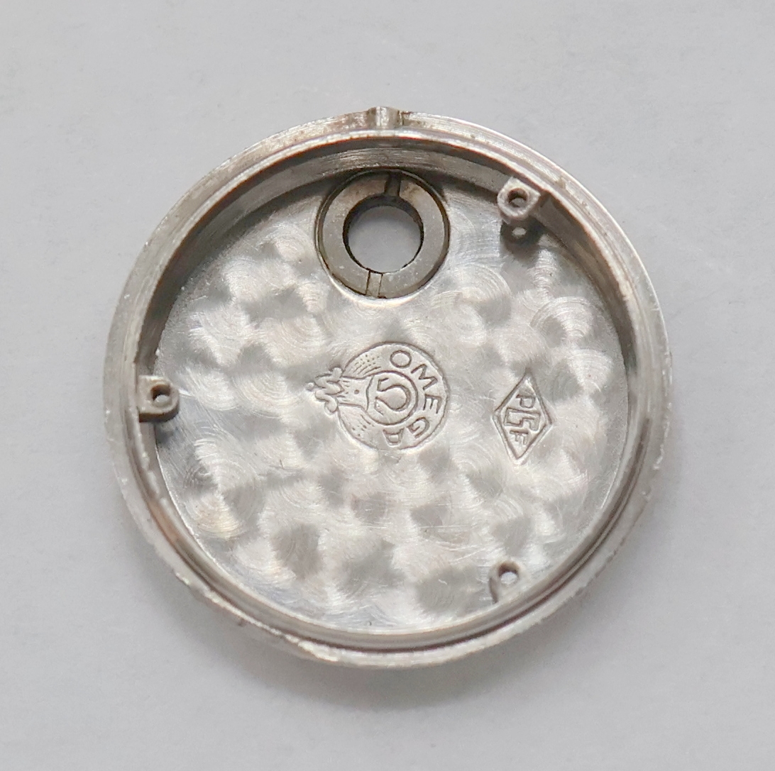 Detail f: OMEGA seltene diamantbes. Backwinder-Damenuhr in WG 750/000 mit original Box und Papier, Schweiz verk. Dezember 1955, Handaufzug, 2- tlg. Geh. m. ...