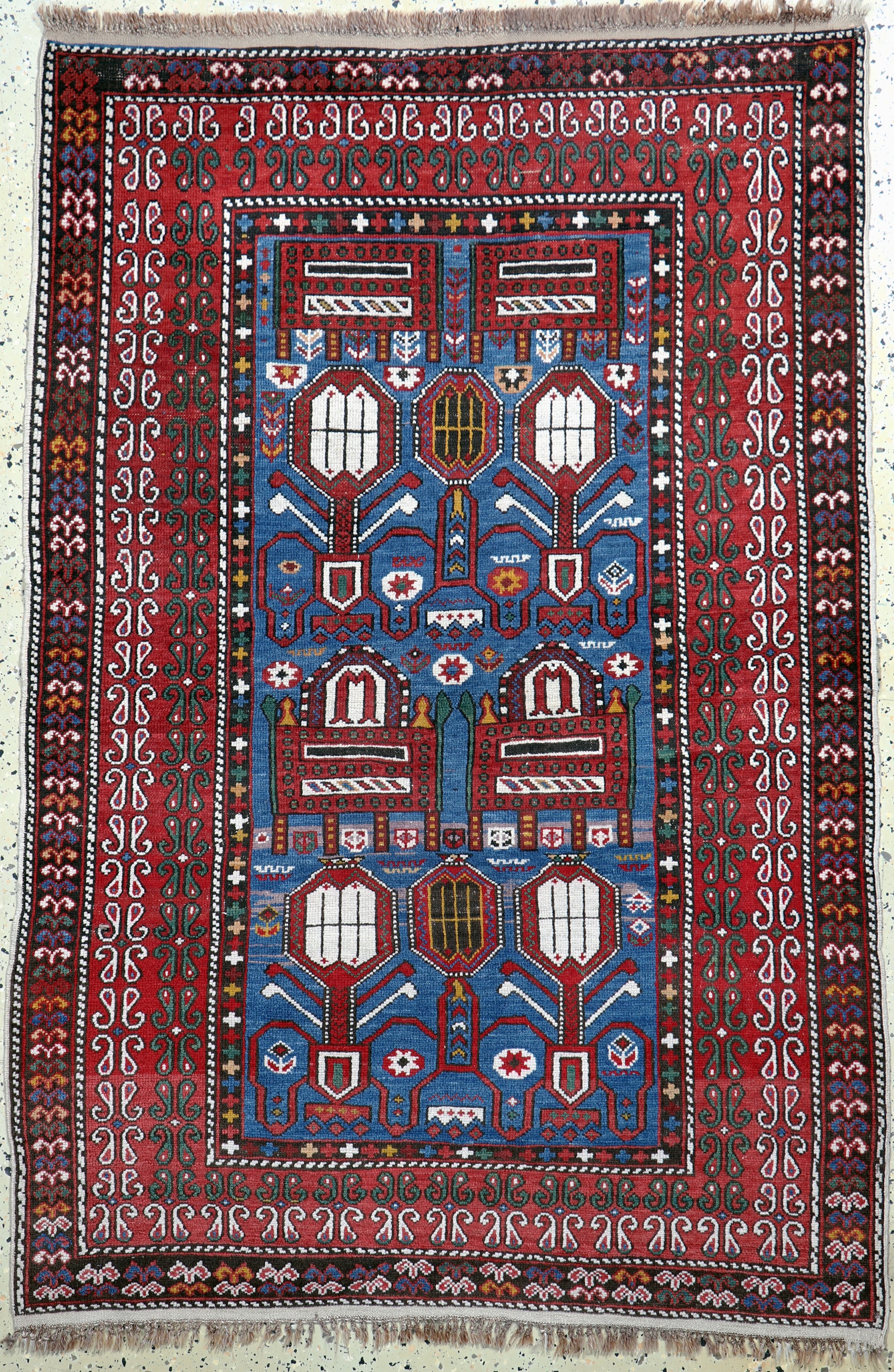 "Tachte"Schirwan, Kaukasus, Anfang 20.Jhd, Wolle auf Wolle, ca. 170 x 116 cm, EHZ: 2