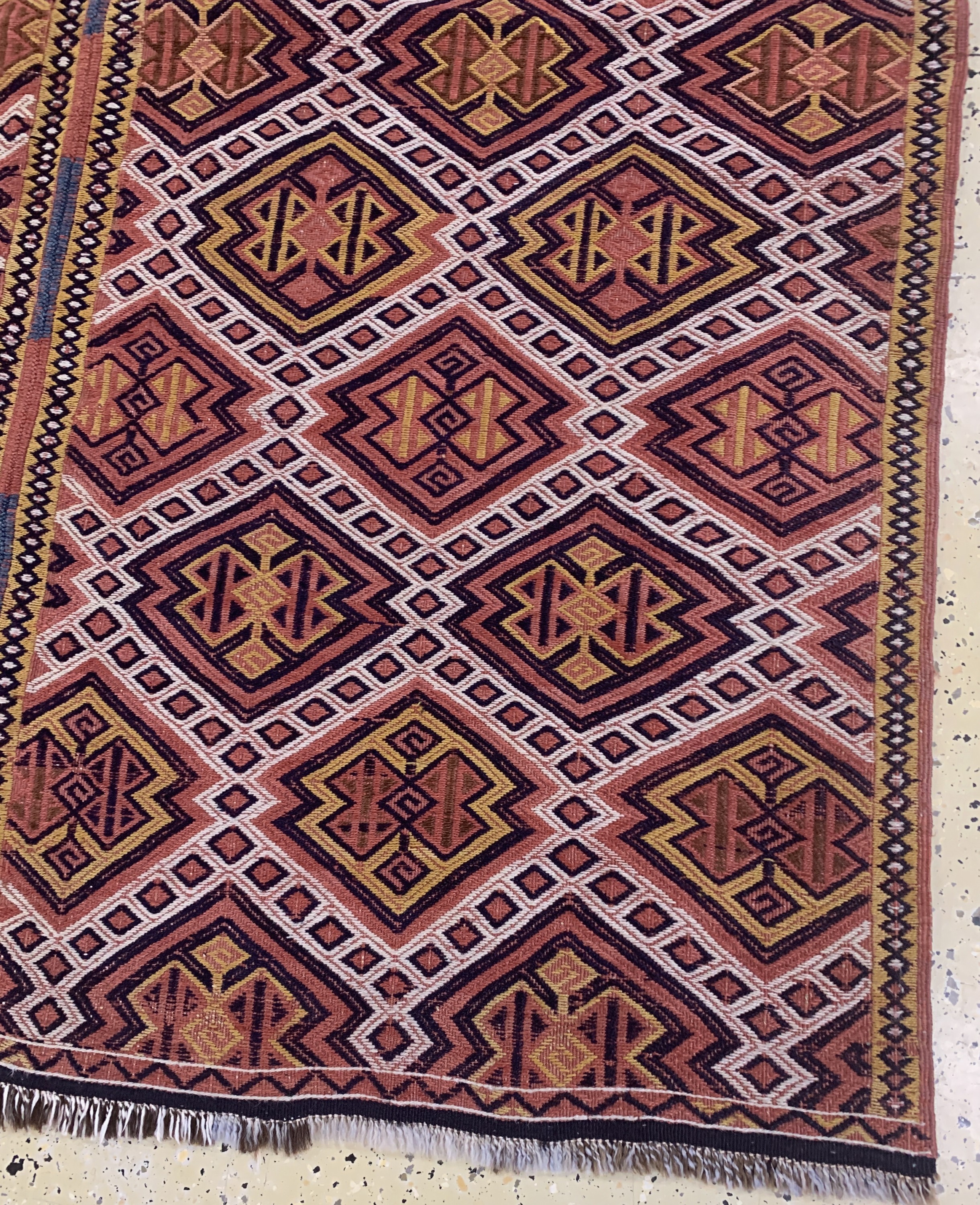 Detail c: "Cicim"alt(2 Bahnig), Türkei, Anfang 20.Jhd, Wolle auf Wolle, ca. 177 x 160 cm, EHZ: 2