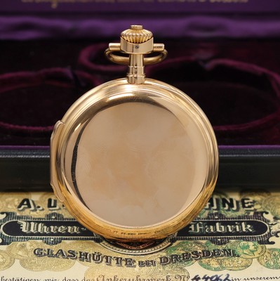 27005349b - A. LANGE & SÖHNE 1A Louis-XV Herrensavonette in RG 750/000, Deutschland um 1900, ...