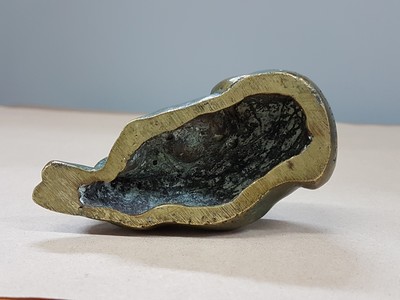 27005612h - Georges H. Laurent, Reh mit Kitz, Bronzeskulptur, signiert, ca. 9.5cm, L. ca. 10cm