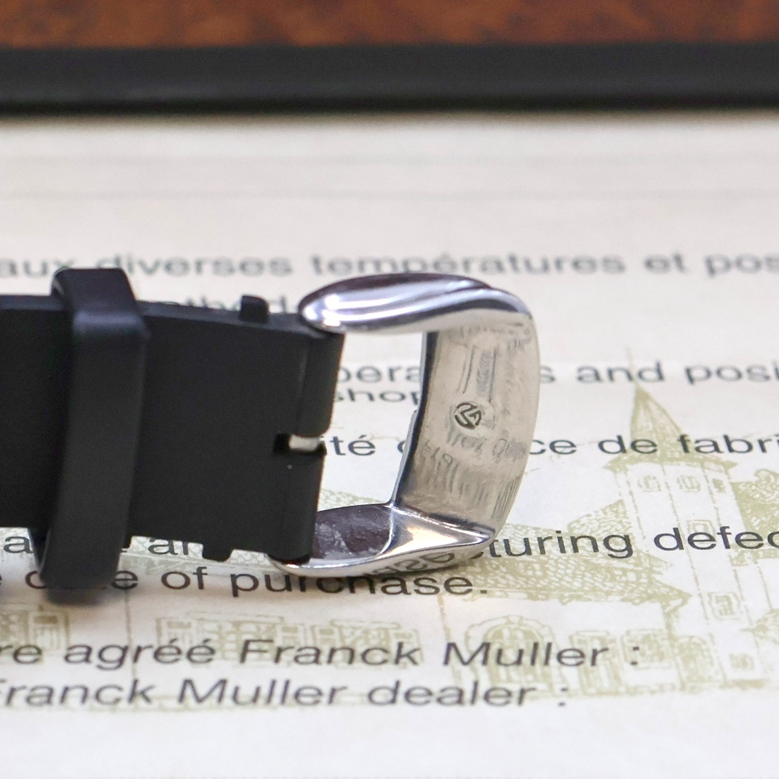 Detail b: FRANCK MULLER Conquistador Schaltradchronograph Referenz 8002CC, Automatik, tonneauförm. Edelstahlgeh. inkl. orig. Kautschukband m. orig. Dornschl., ...